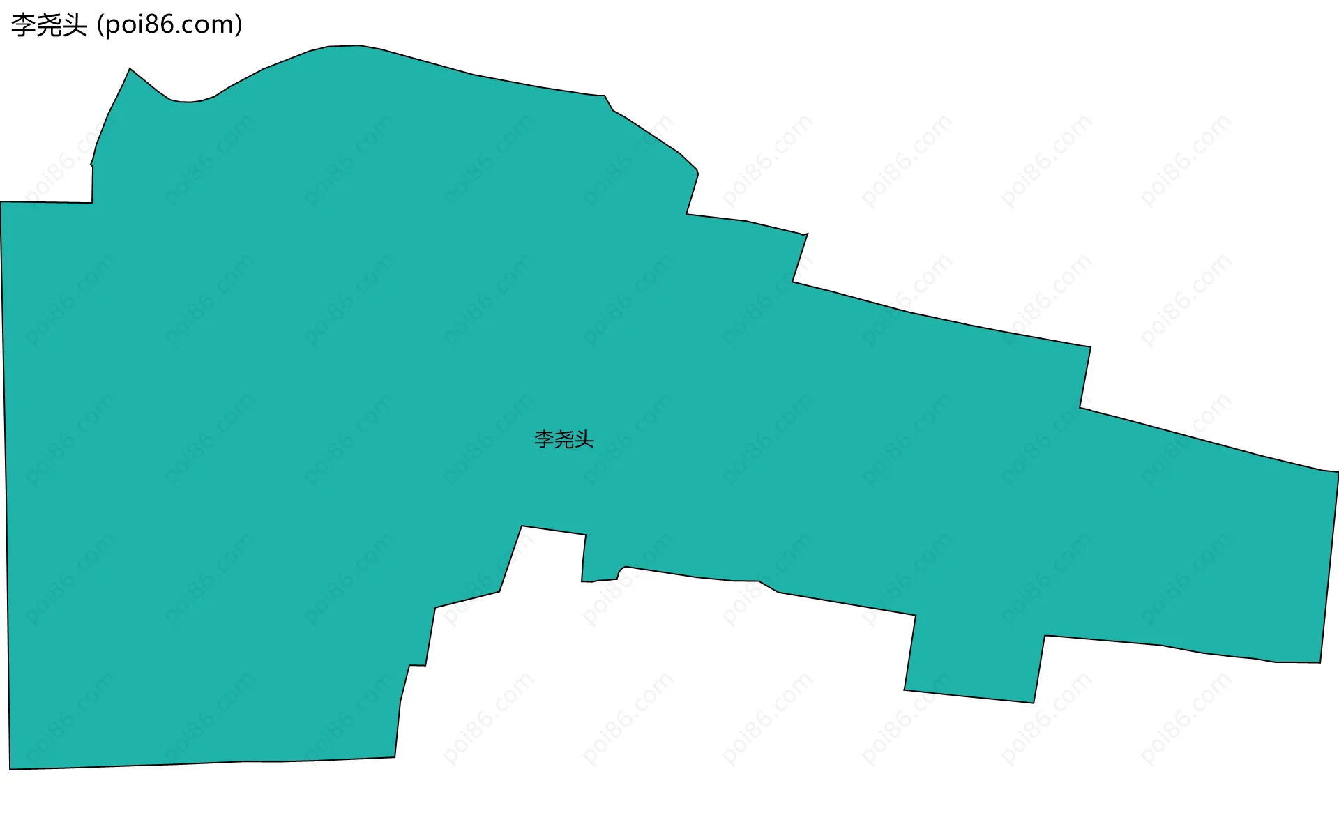 李尧头边界地图