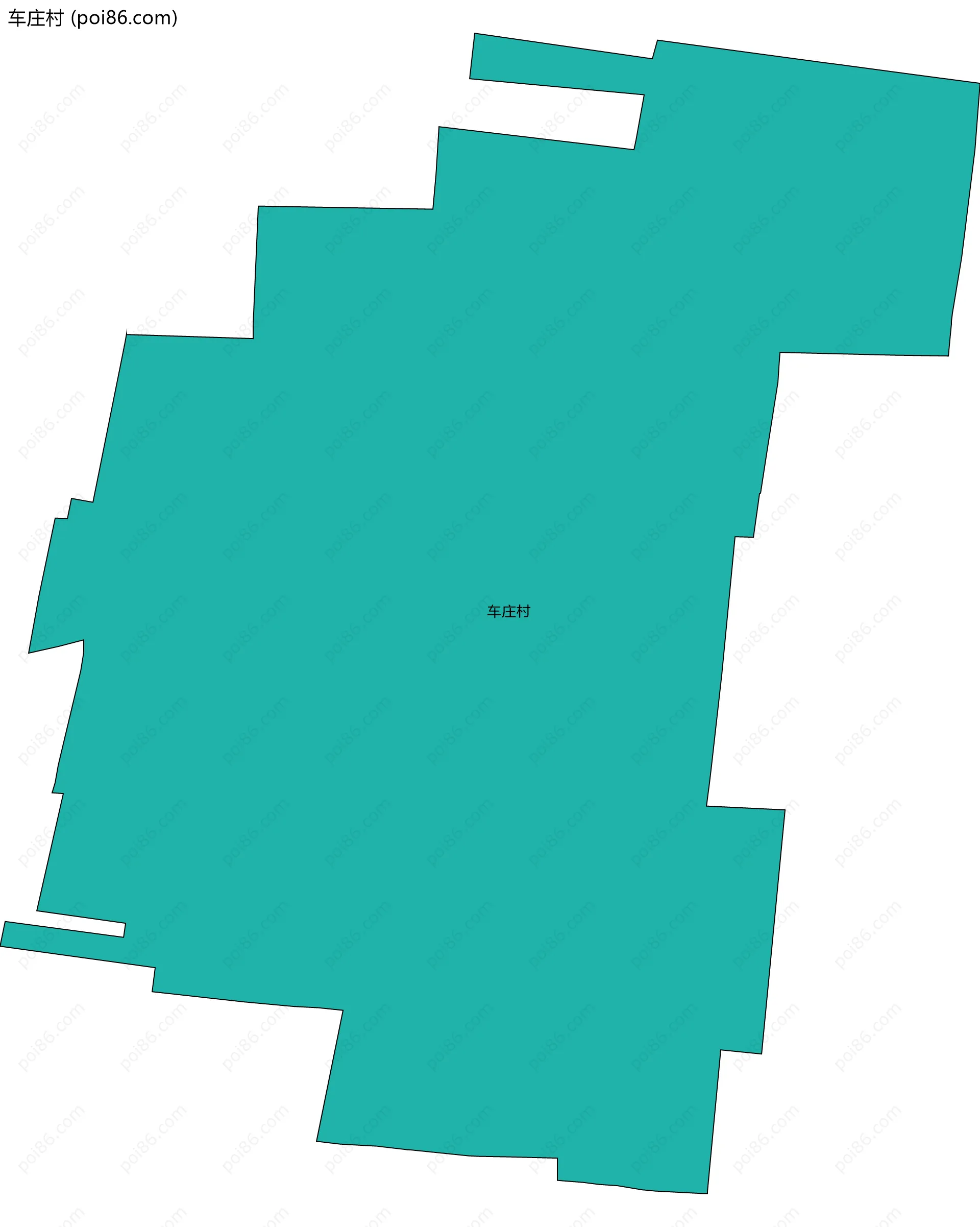 车庄村边界地图