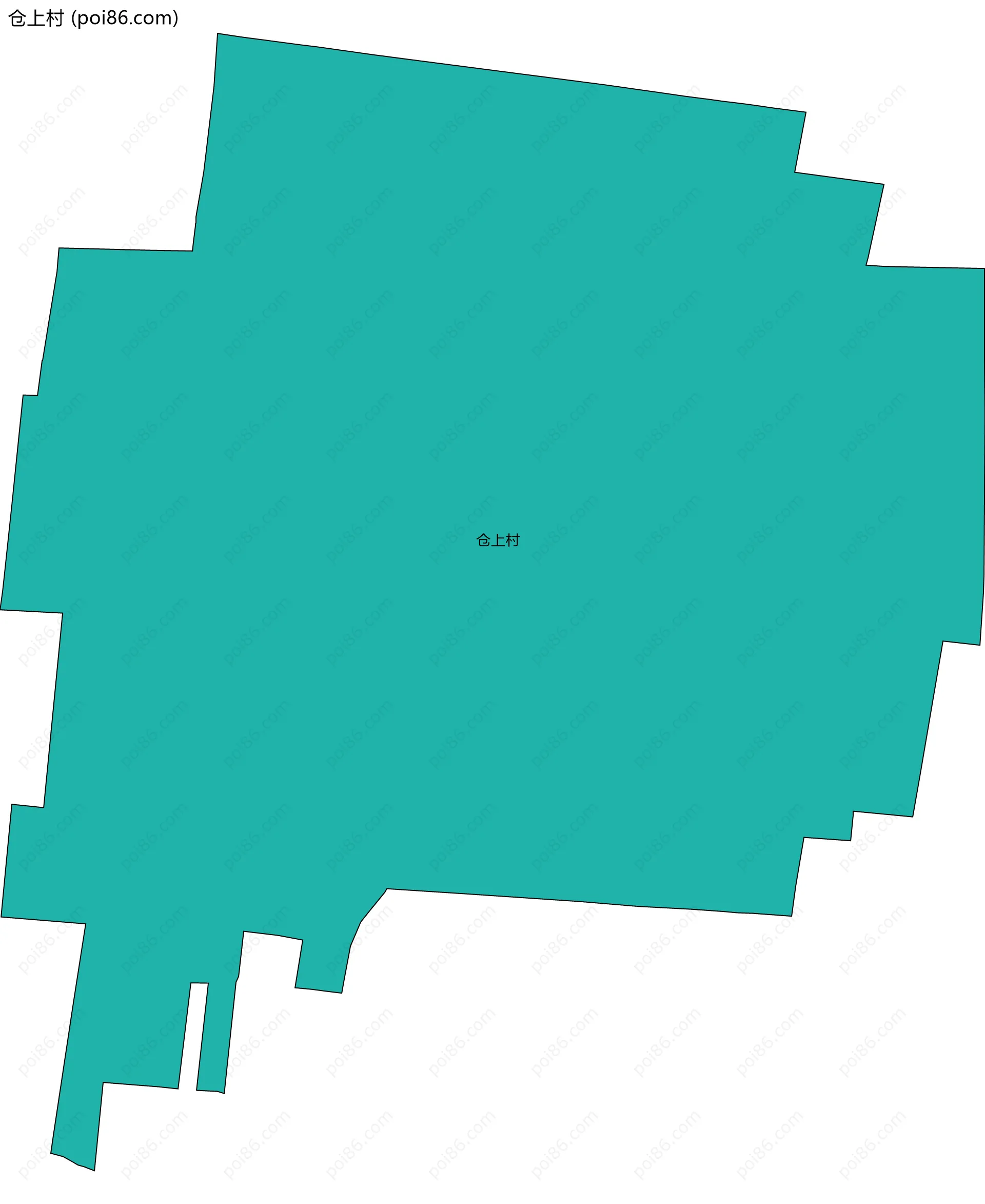 仓上村边界地图