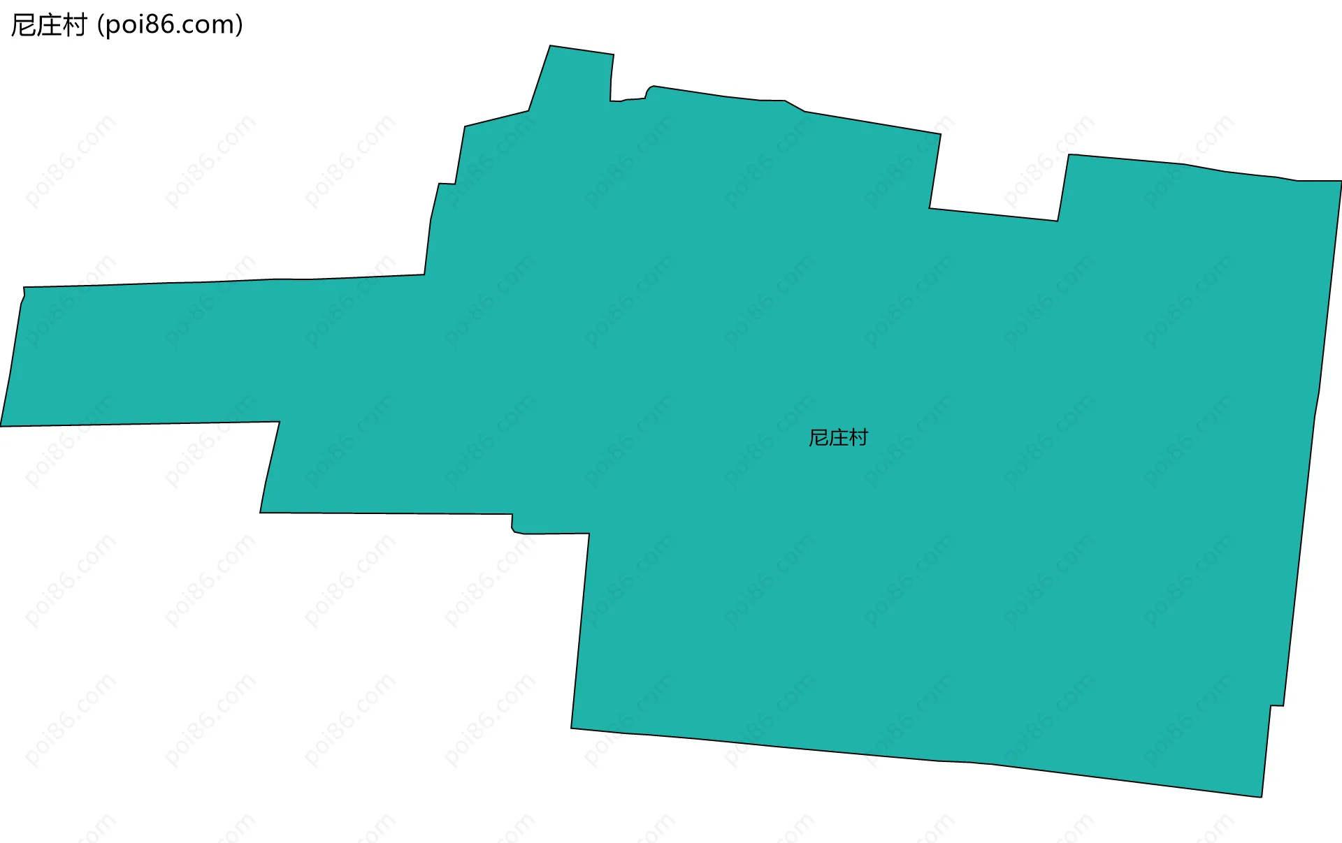 尼庄村边界地图