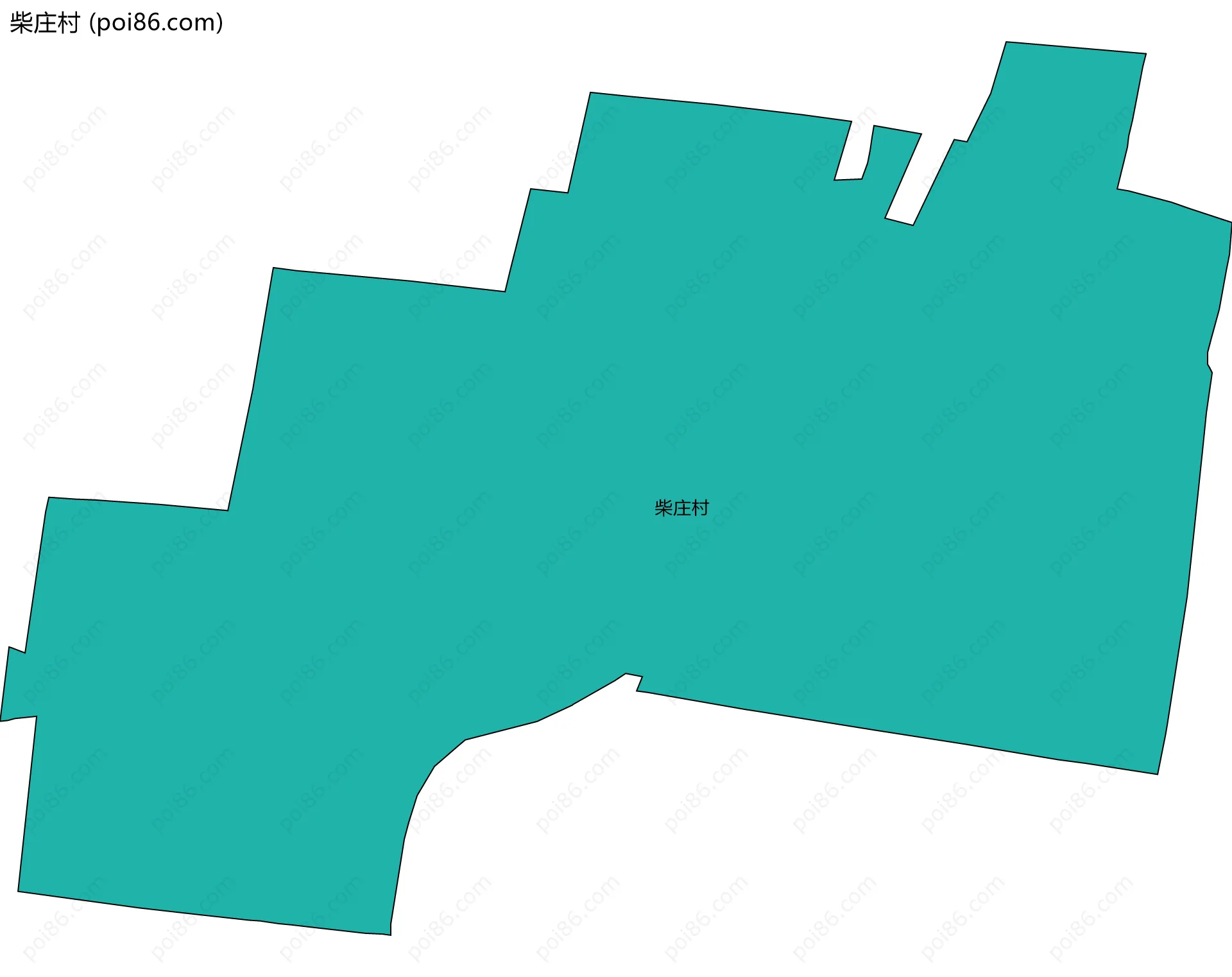 柴庄村边界地图