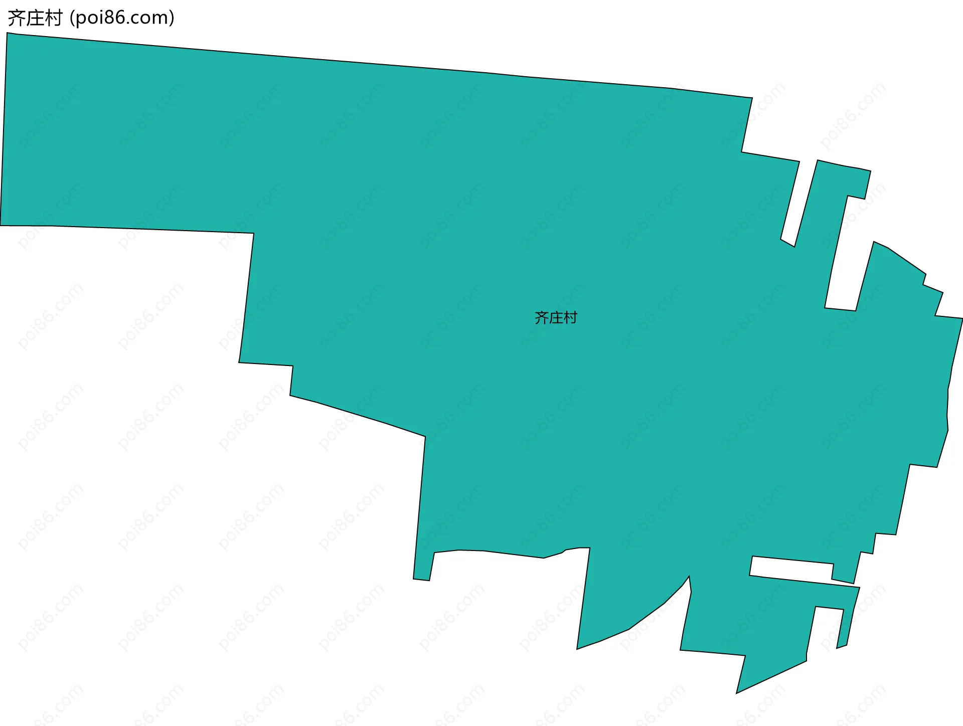 齐庄村边界地图