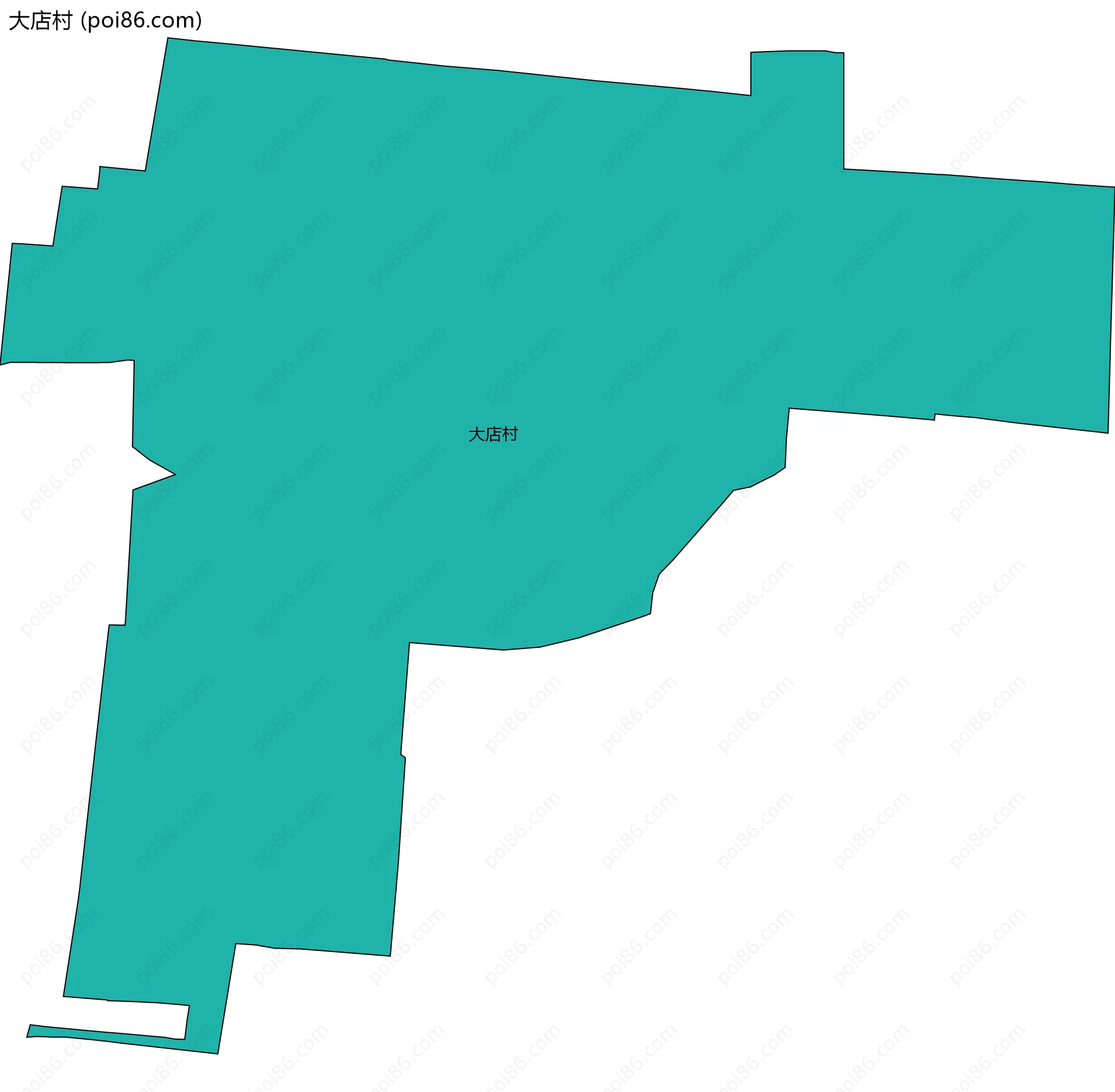 大店村边界地图