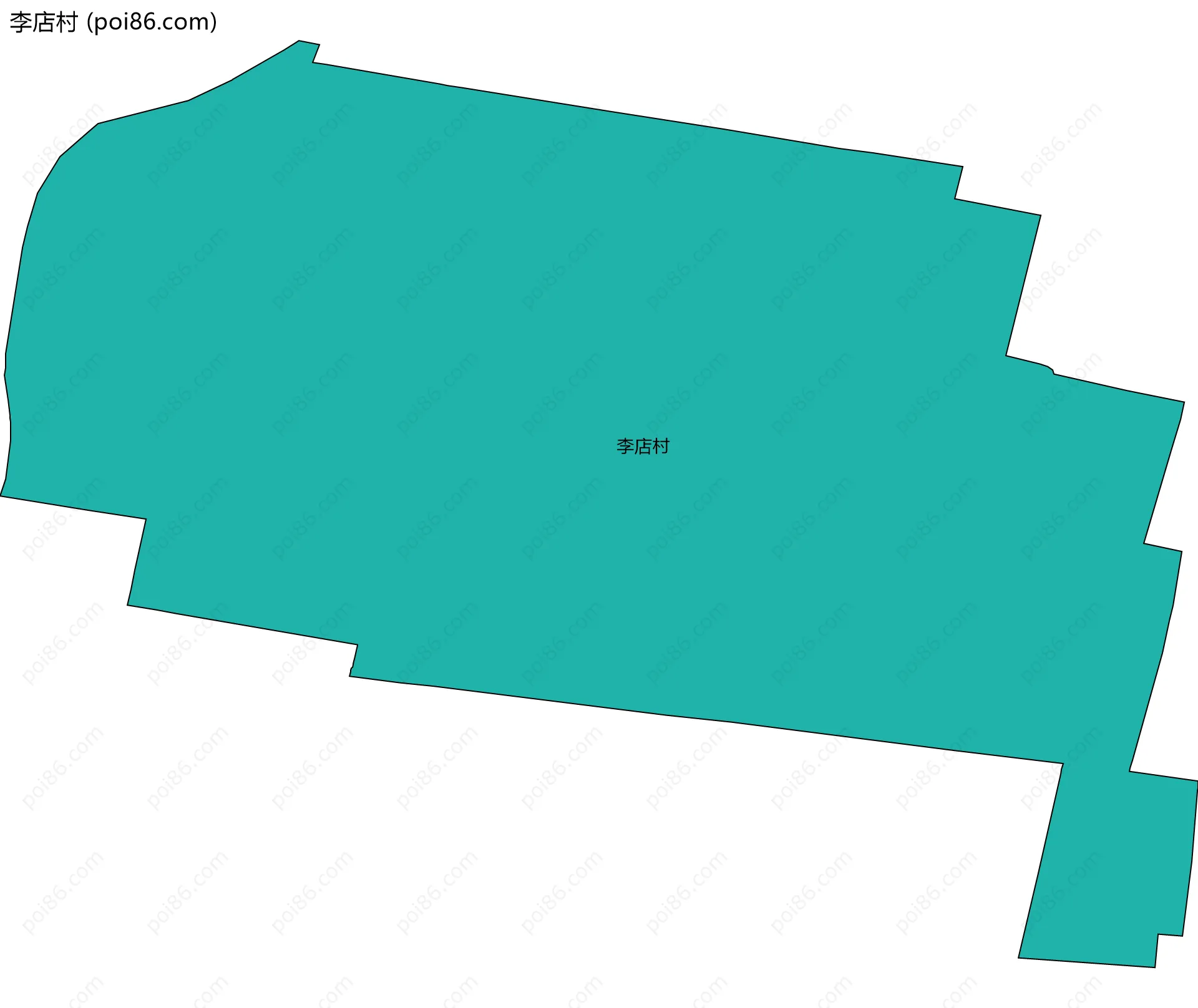 李店村边界地图