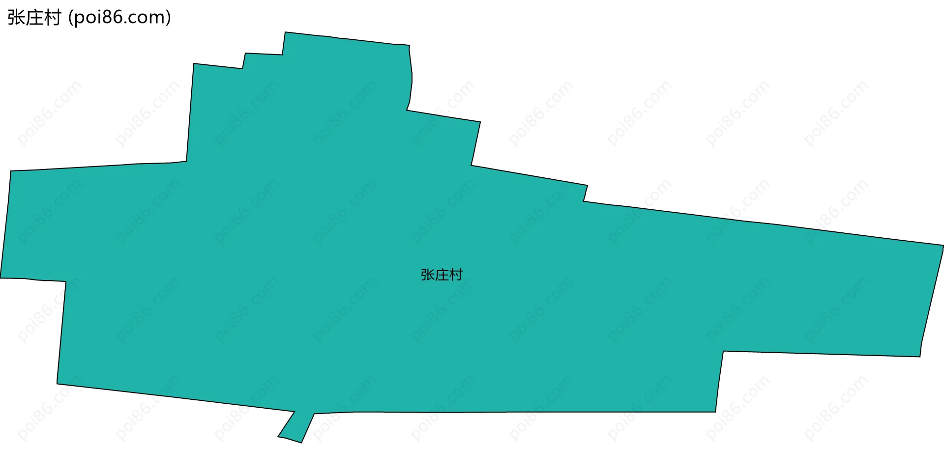 张庄村边界地图