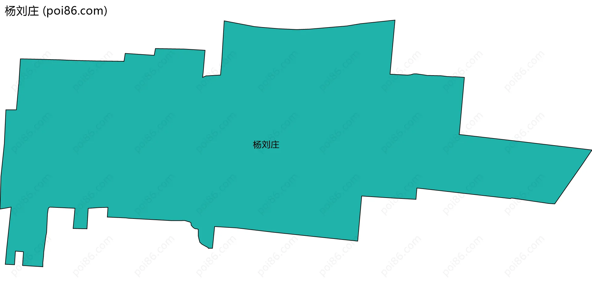 杨刘庄边界地图