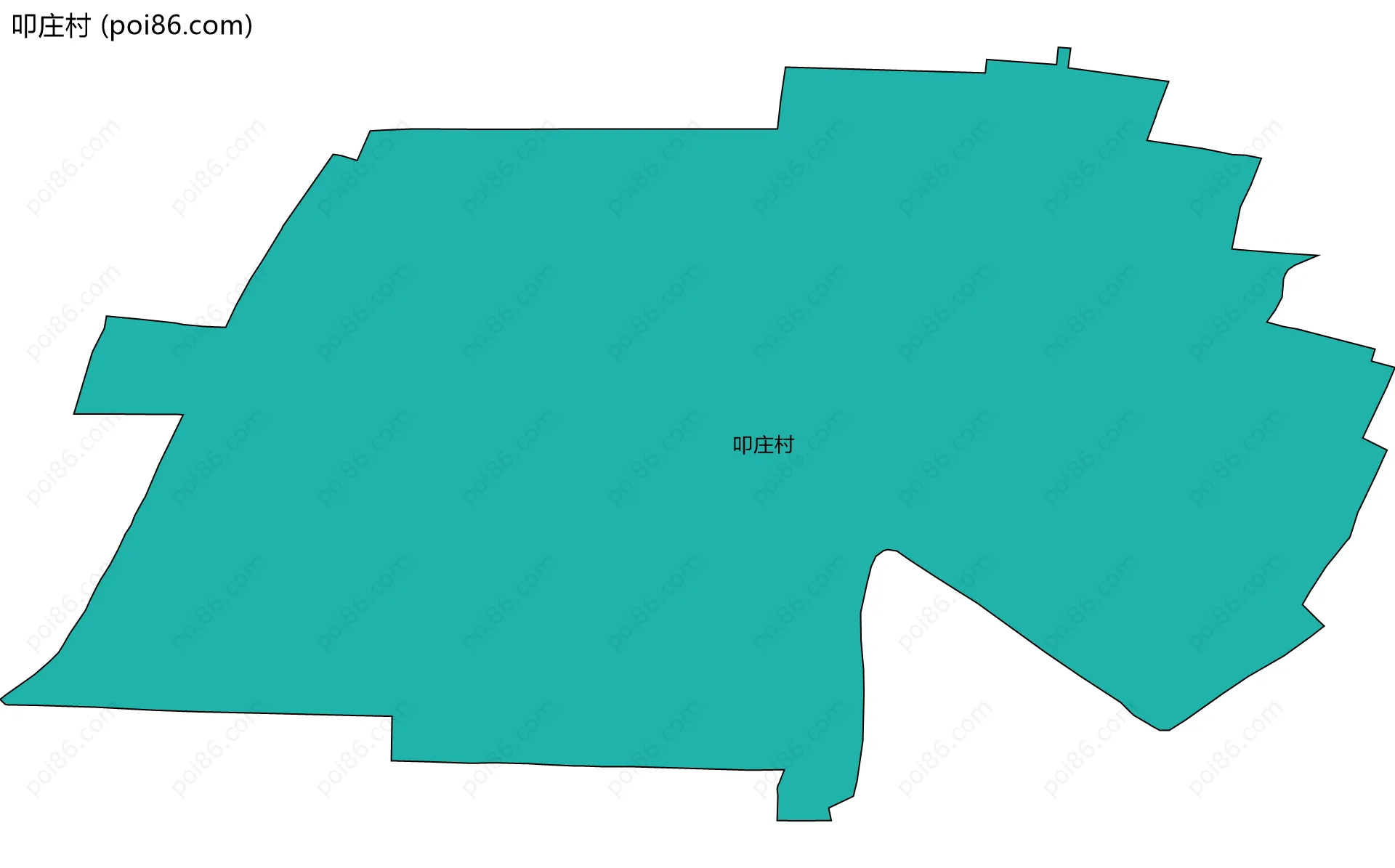 叩庄村边界地图