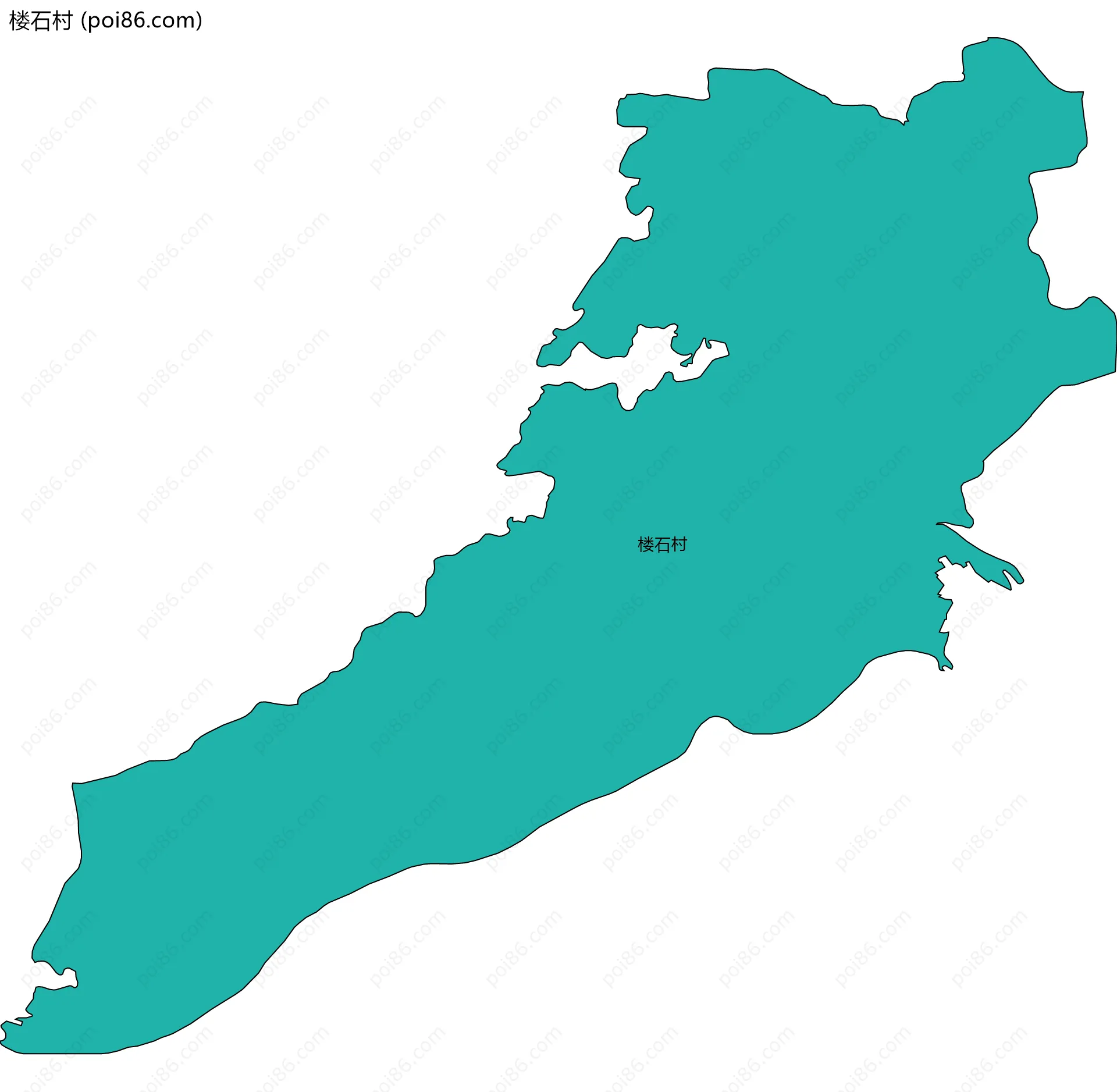 楼石村边界地图