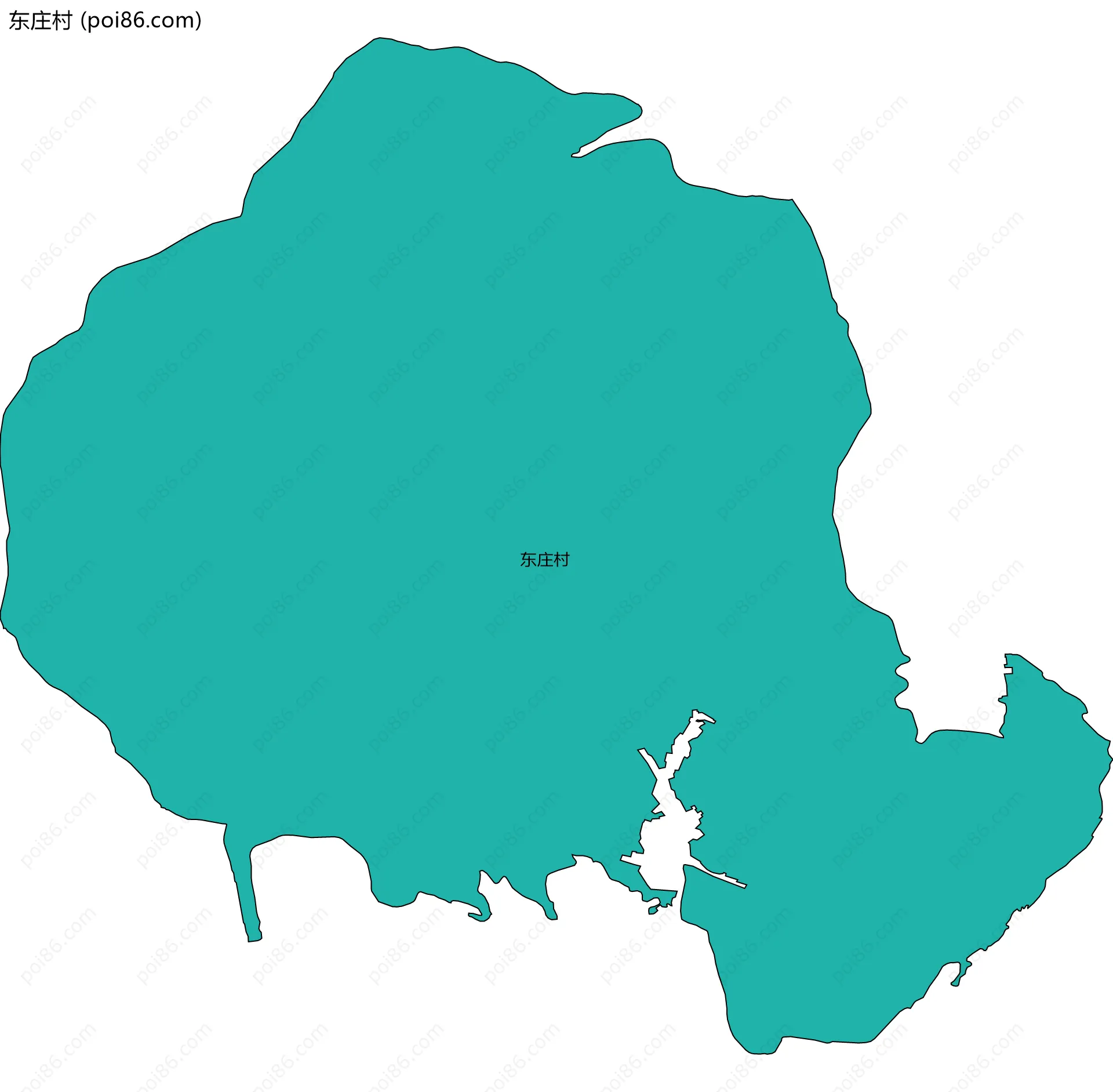 东庄村边界地图