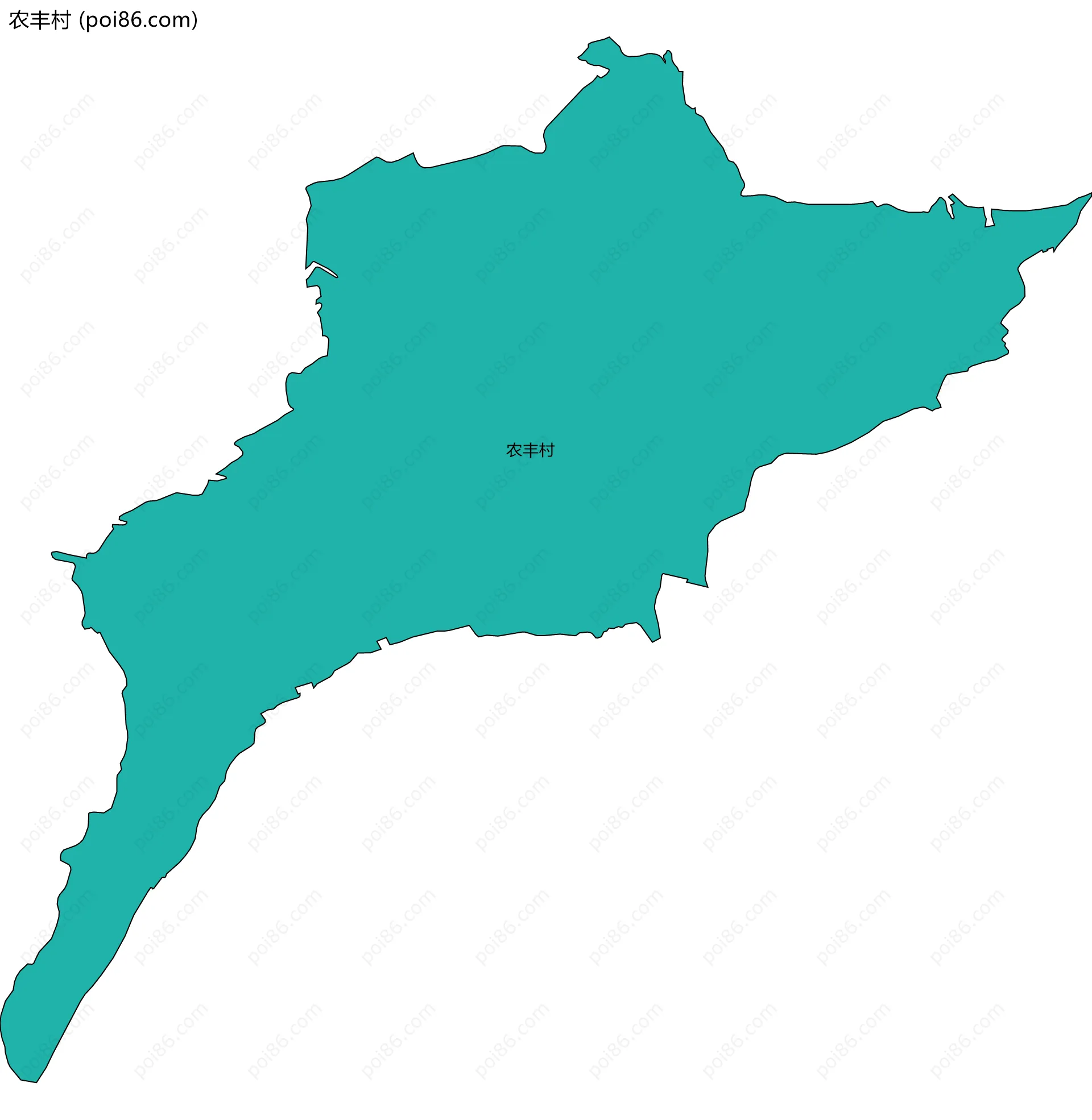 农丰村边界地图