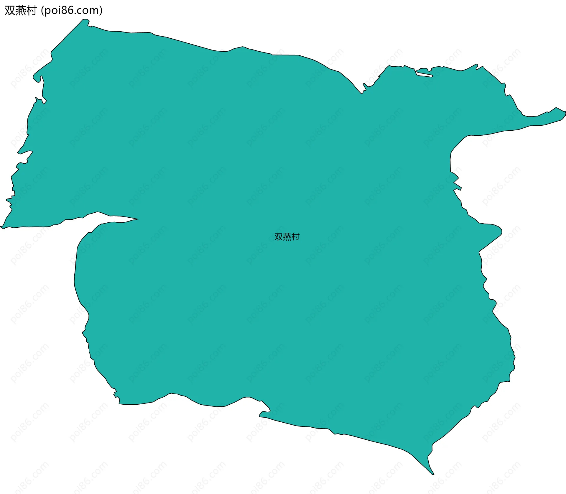 双燕村边界地图