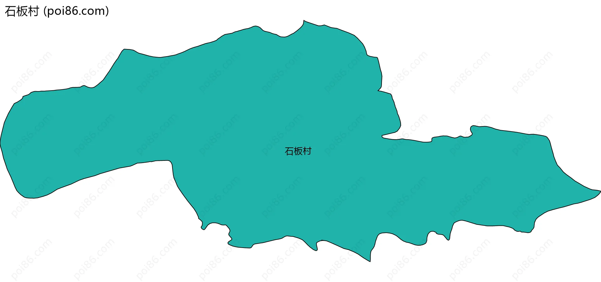 石板村边界地图