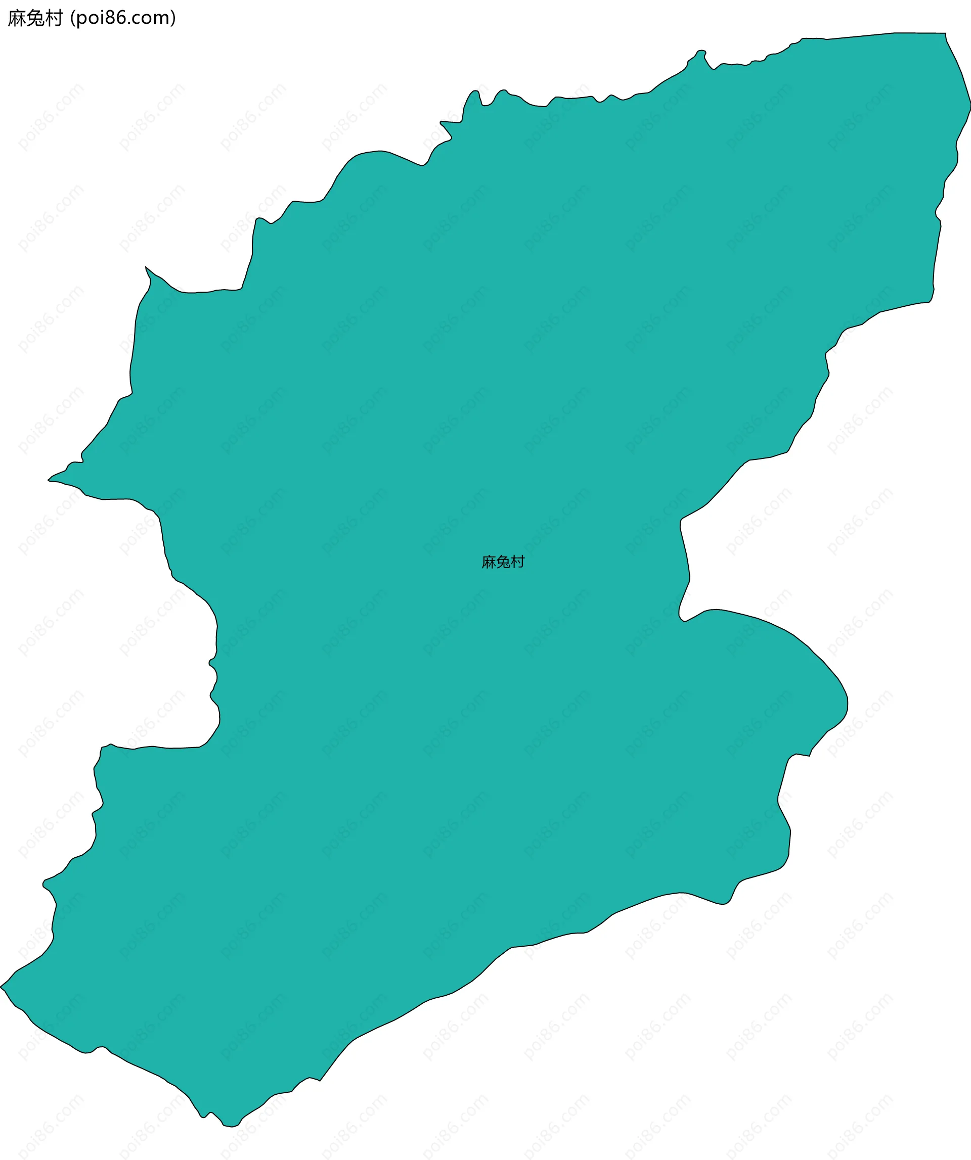 麻兔村边界地图