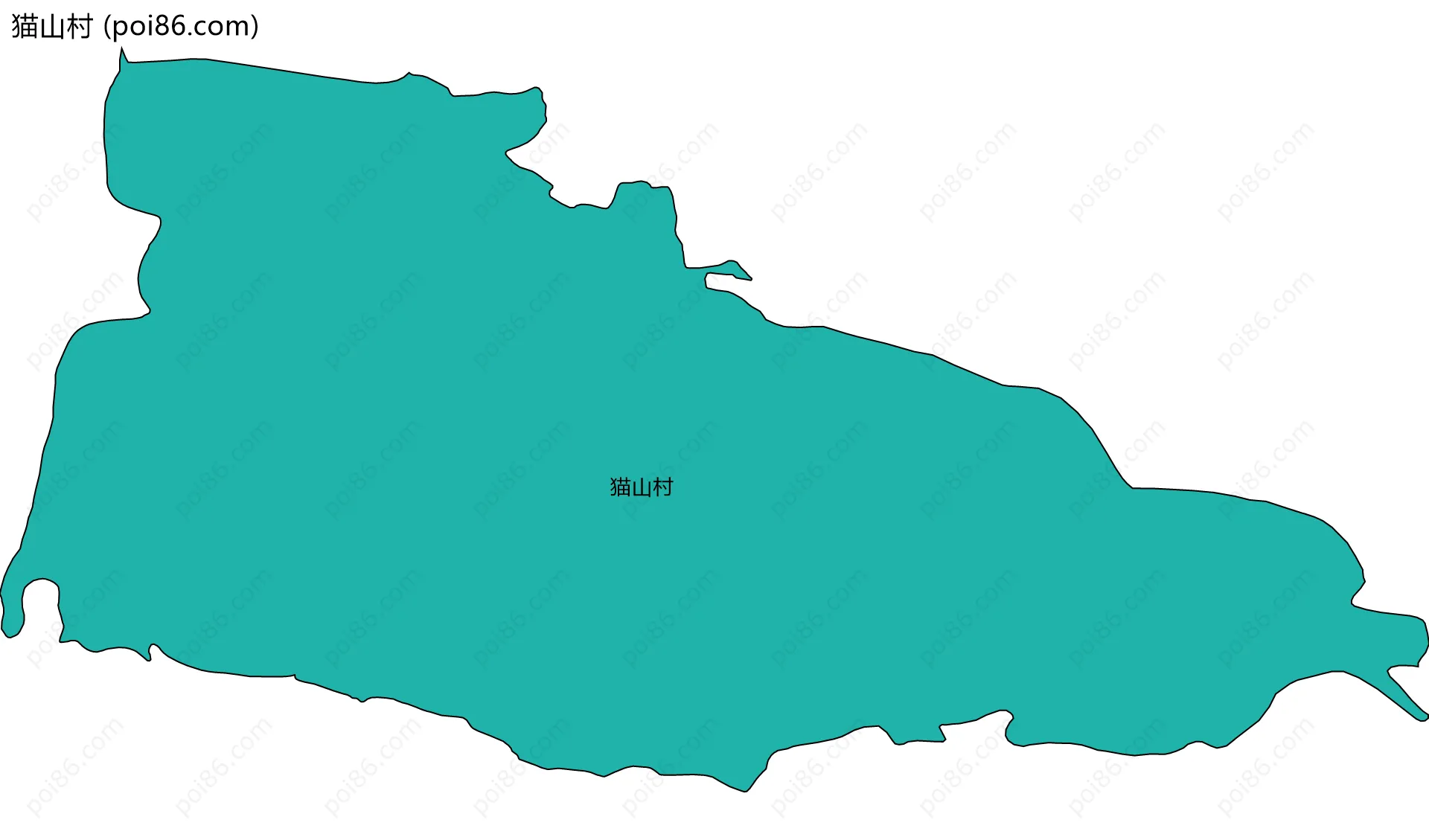 猫山村边界地图