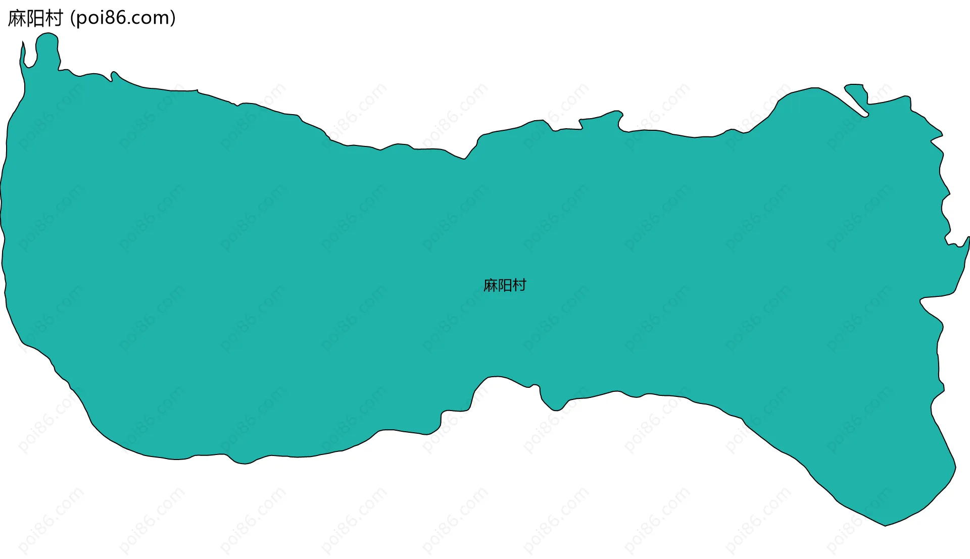 麻阳村边界地图