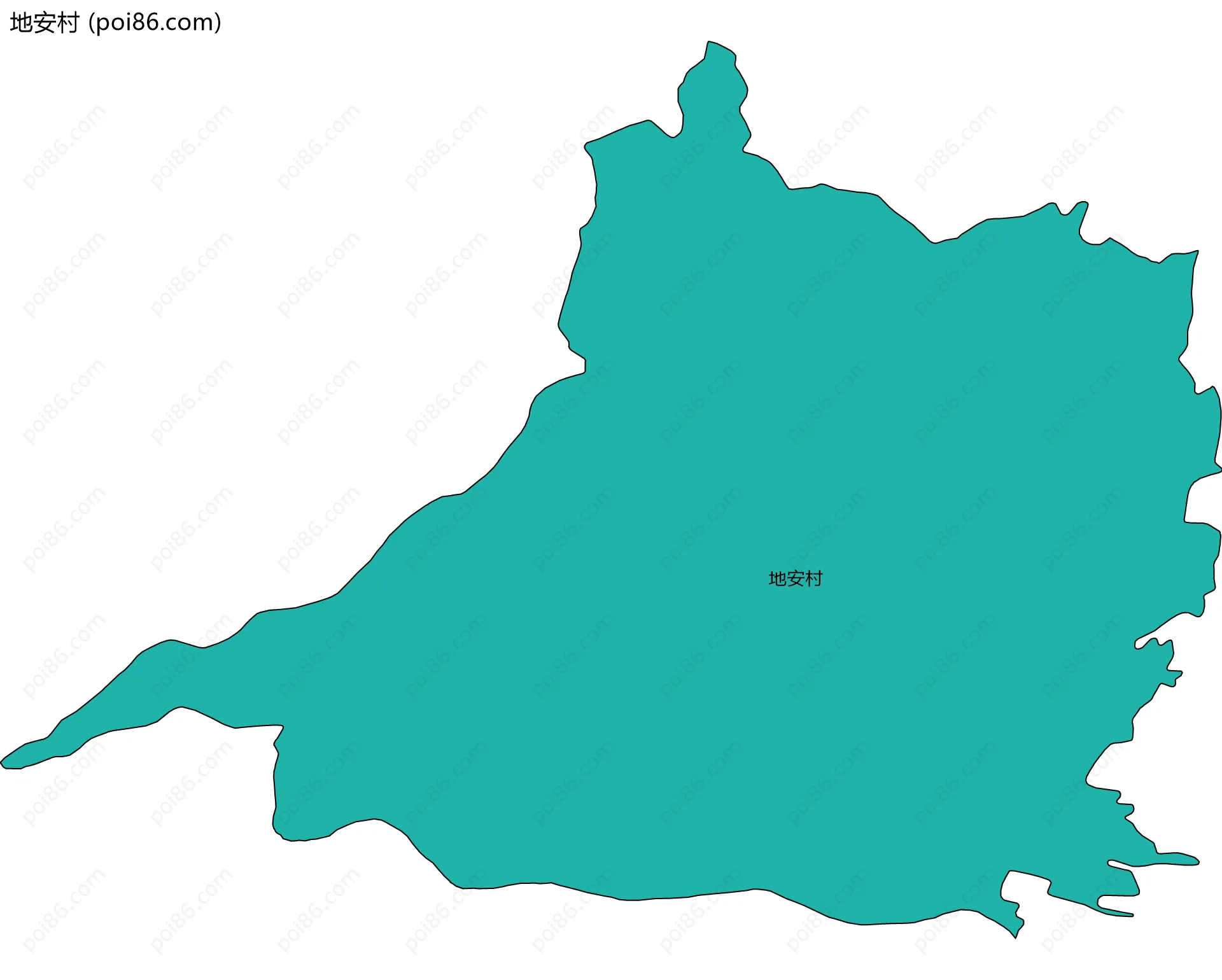 地安村边界地图