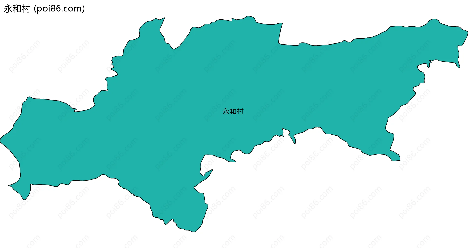 永和村边界地图