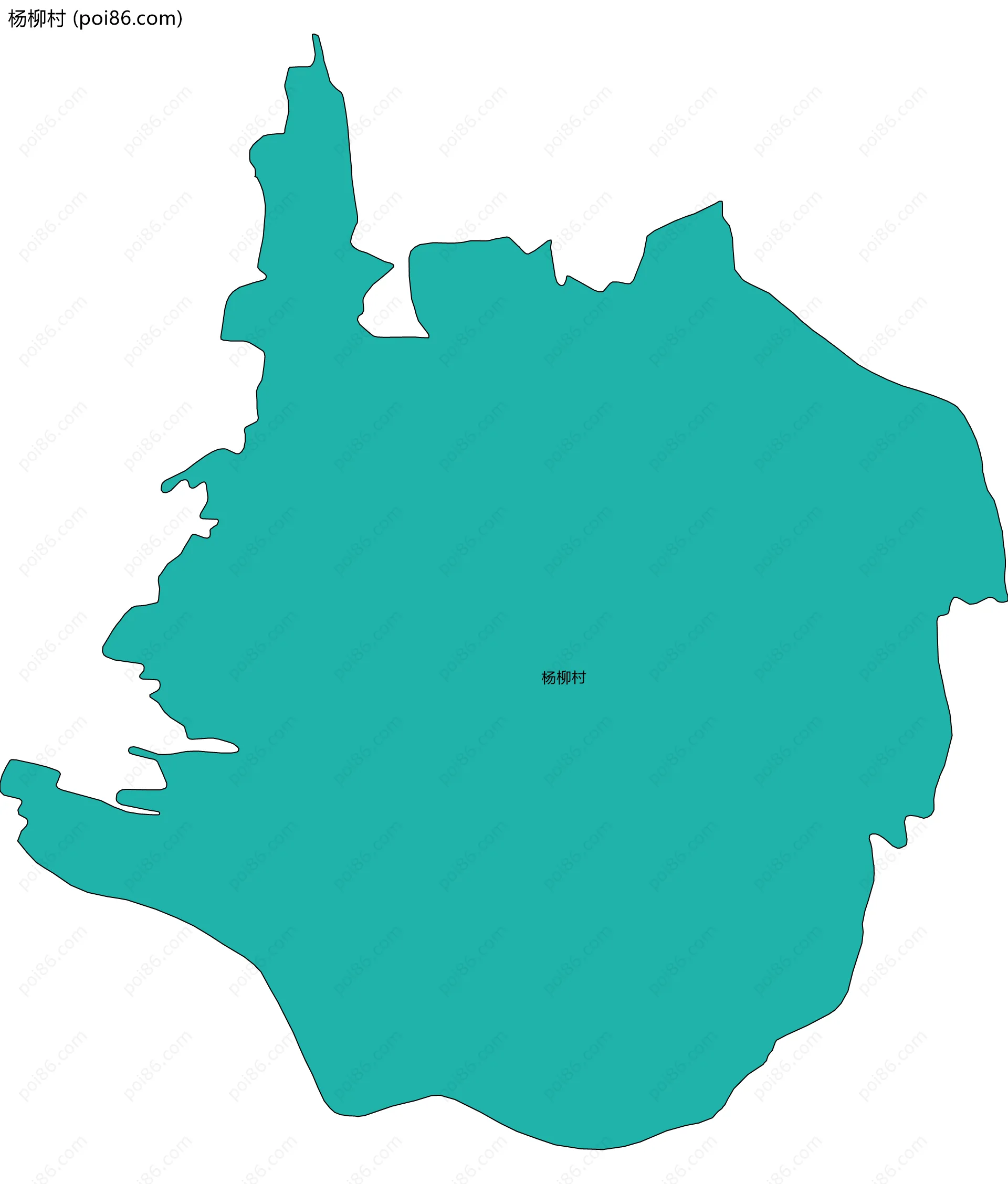 杨柳村边界地图