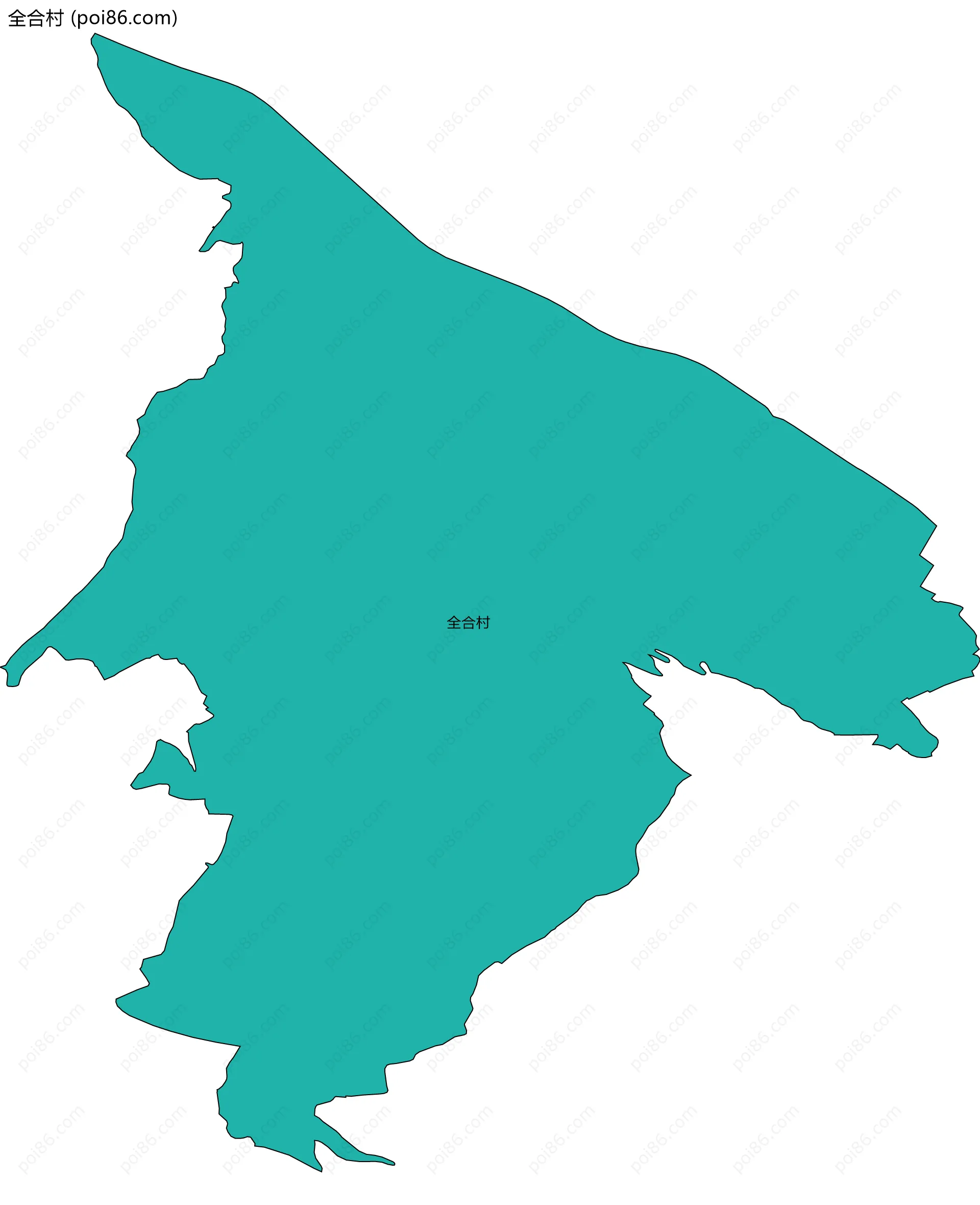 全合村边界地图