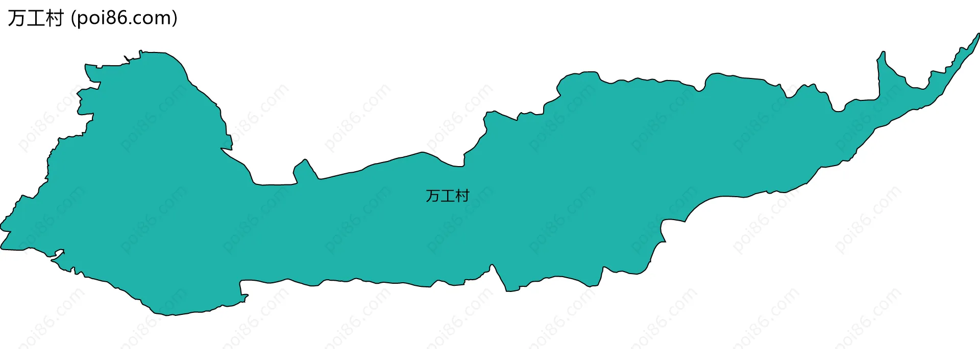 万工村边界地图