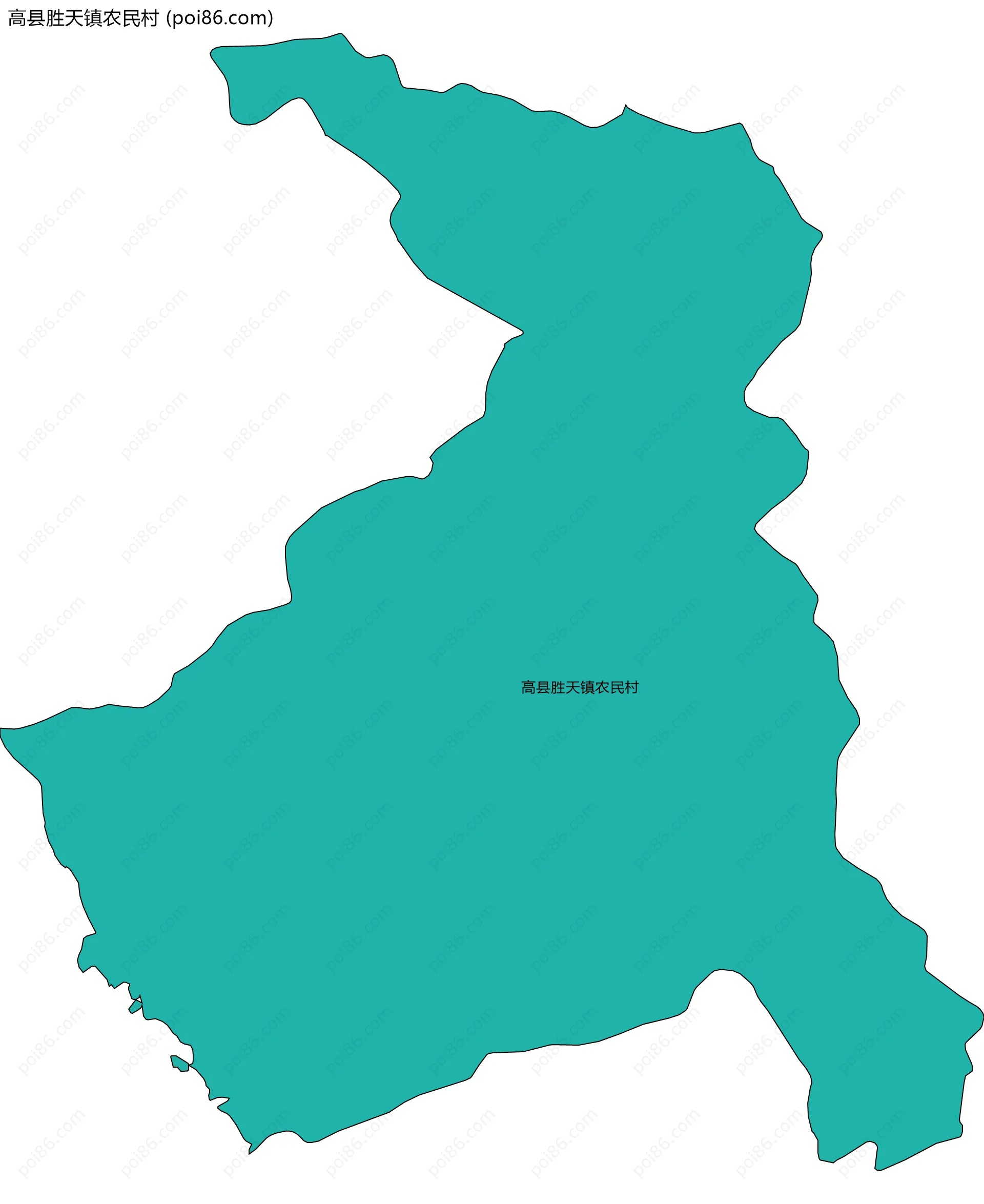 高县胜天镇农民村边界地图
