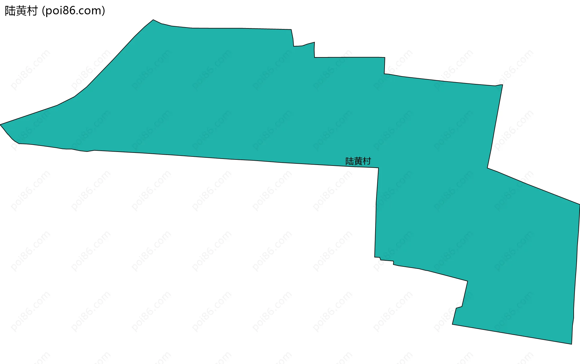 陆黄村边界地图