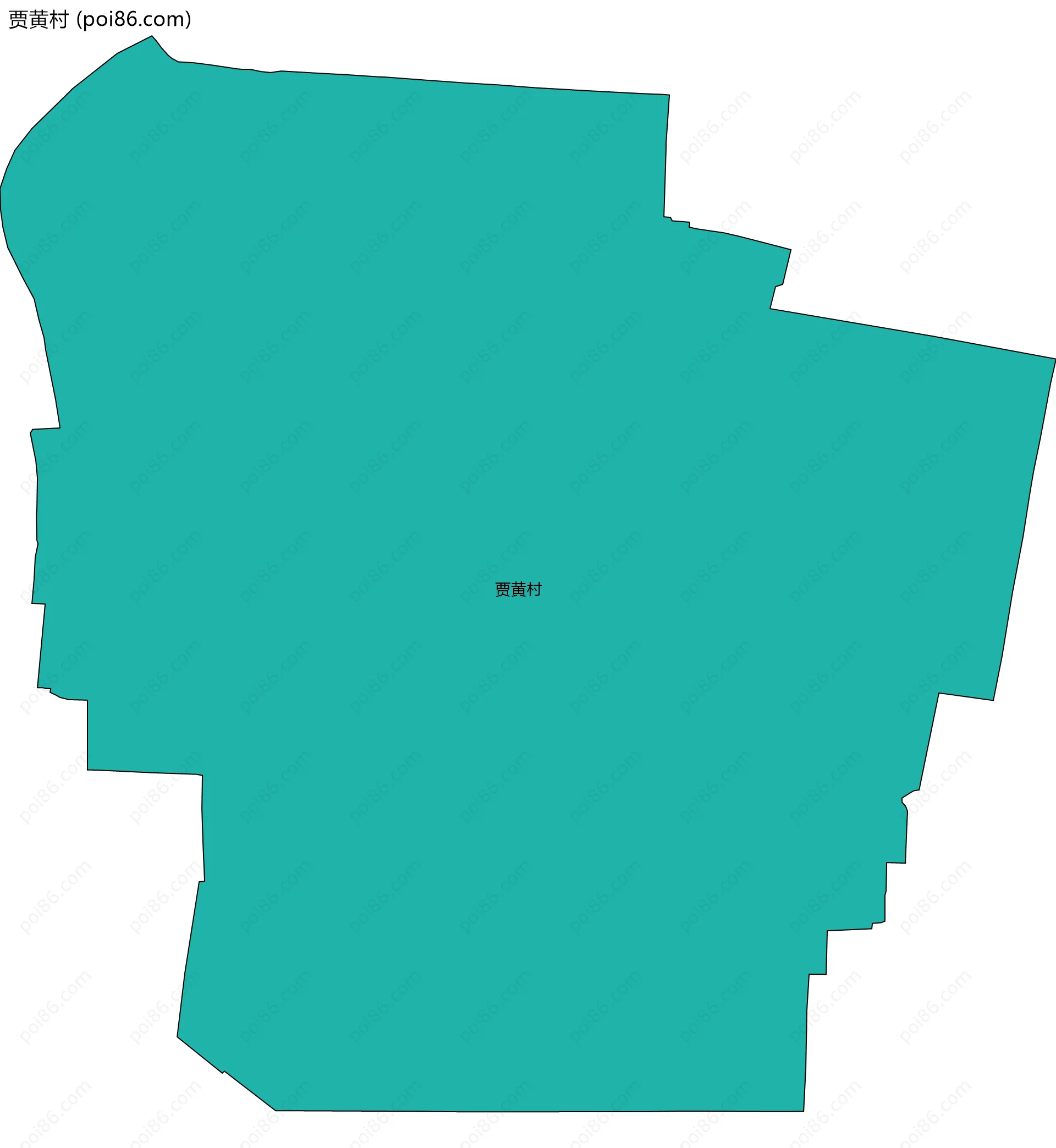 贾黄村边界地图