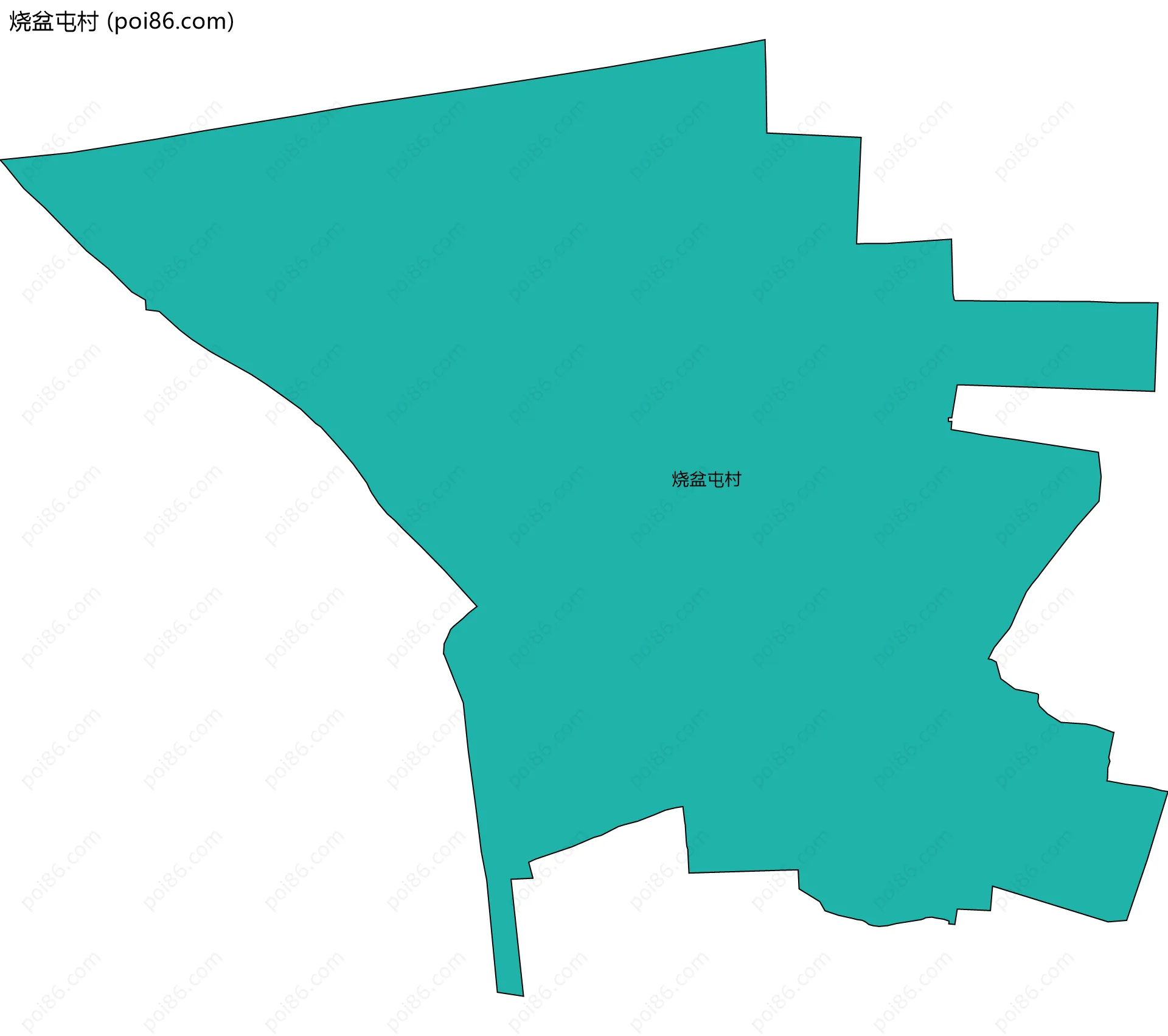 烧盆屯村边界地图