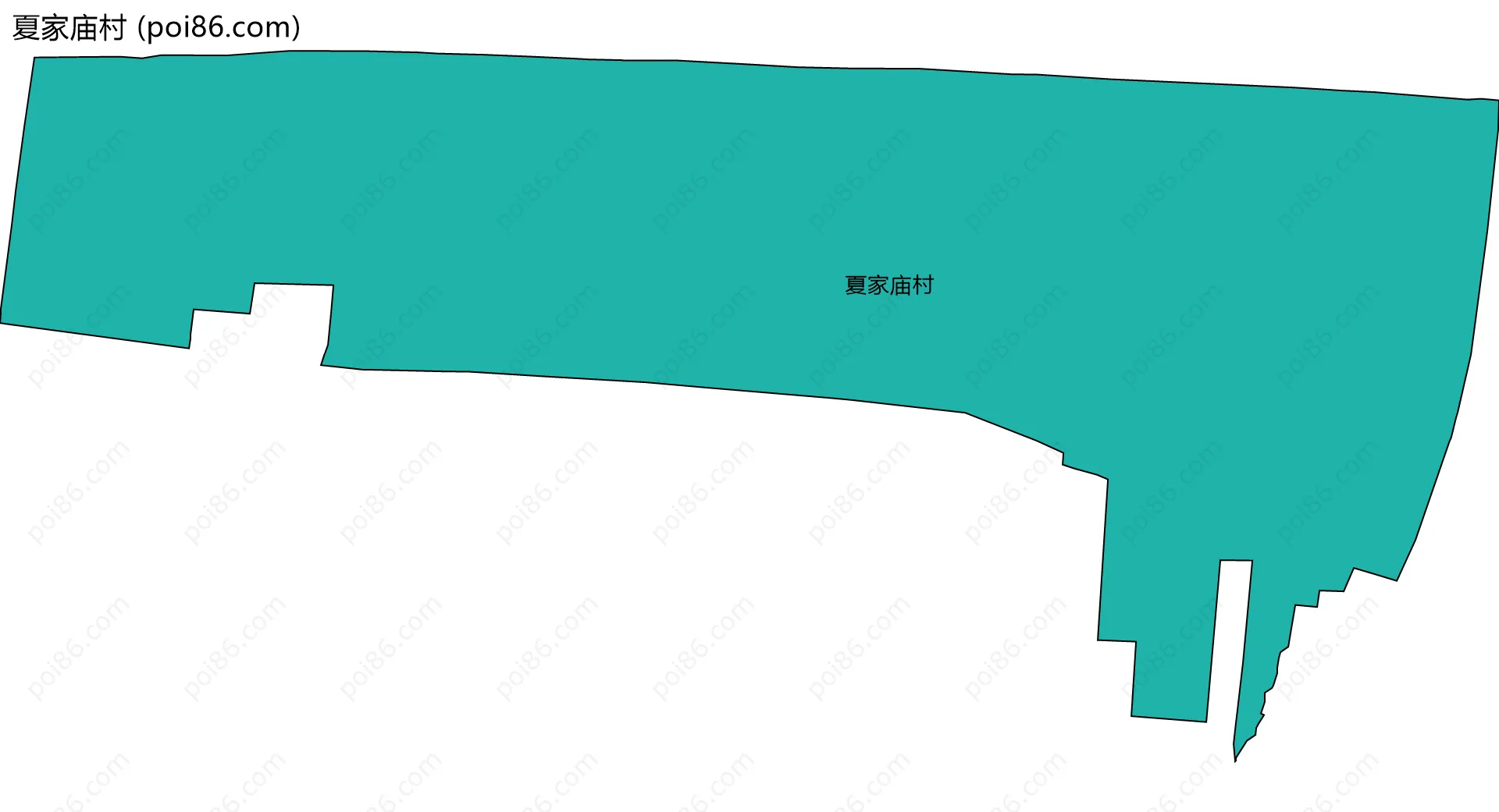 夏家庙村边界地图