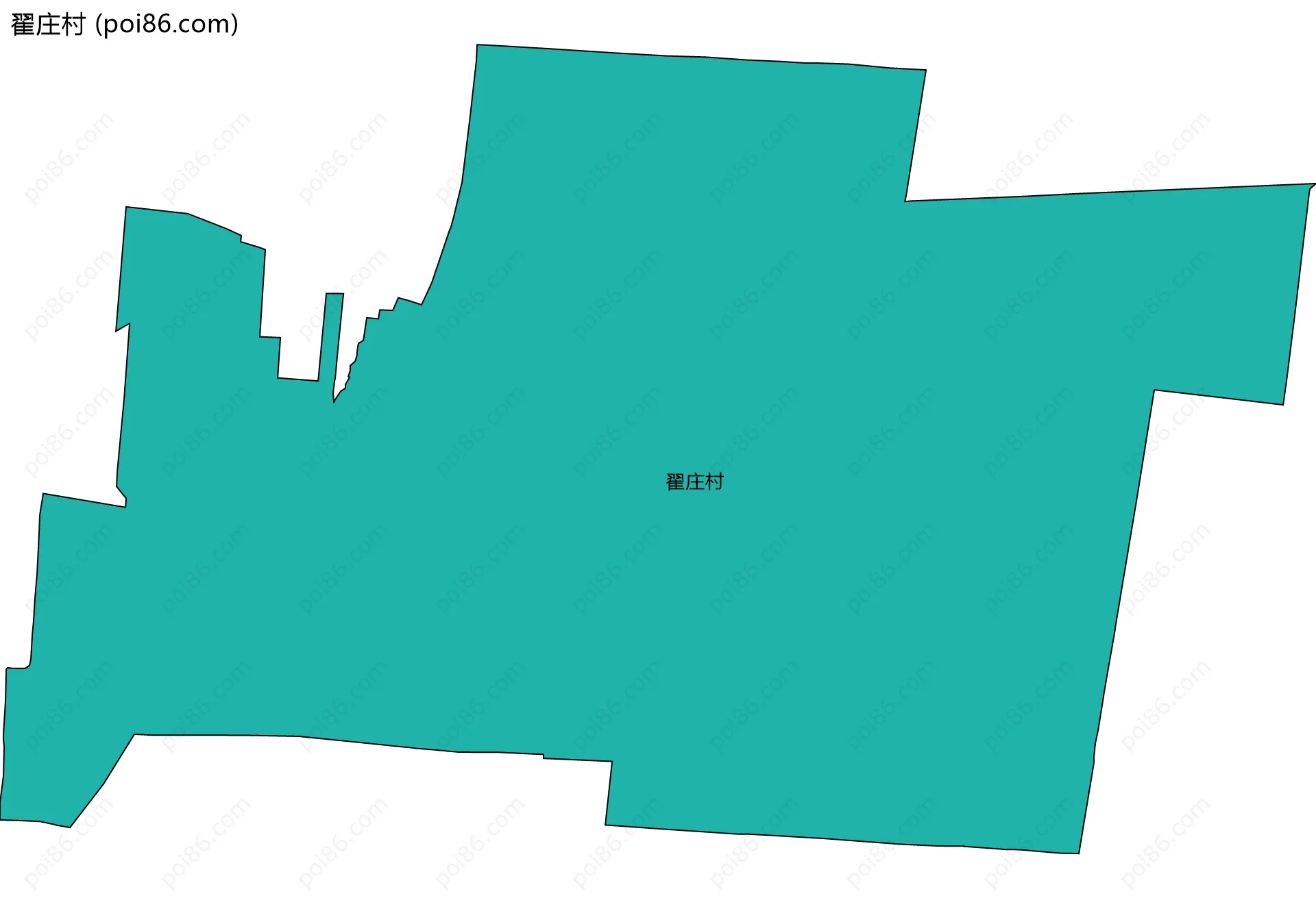 翟庄村边界地图