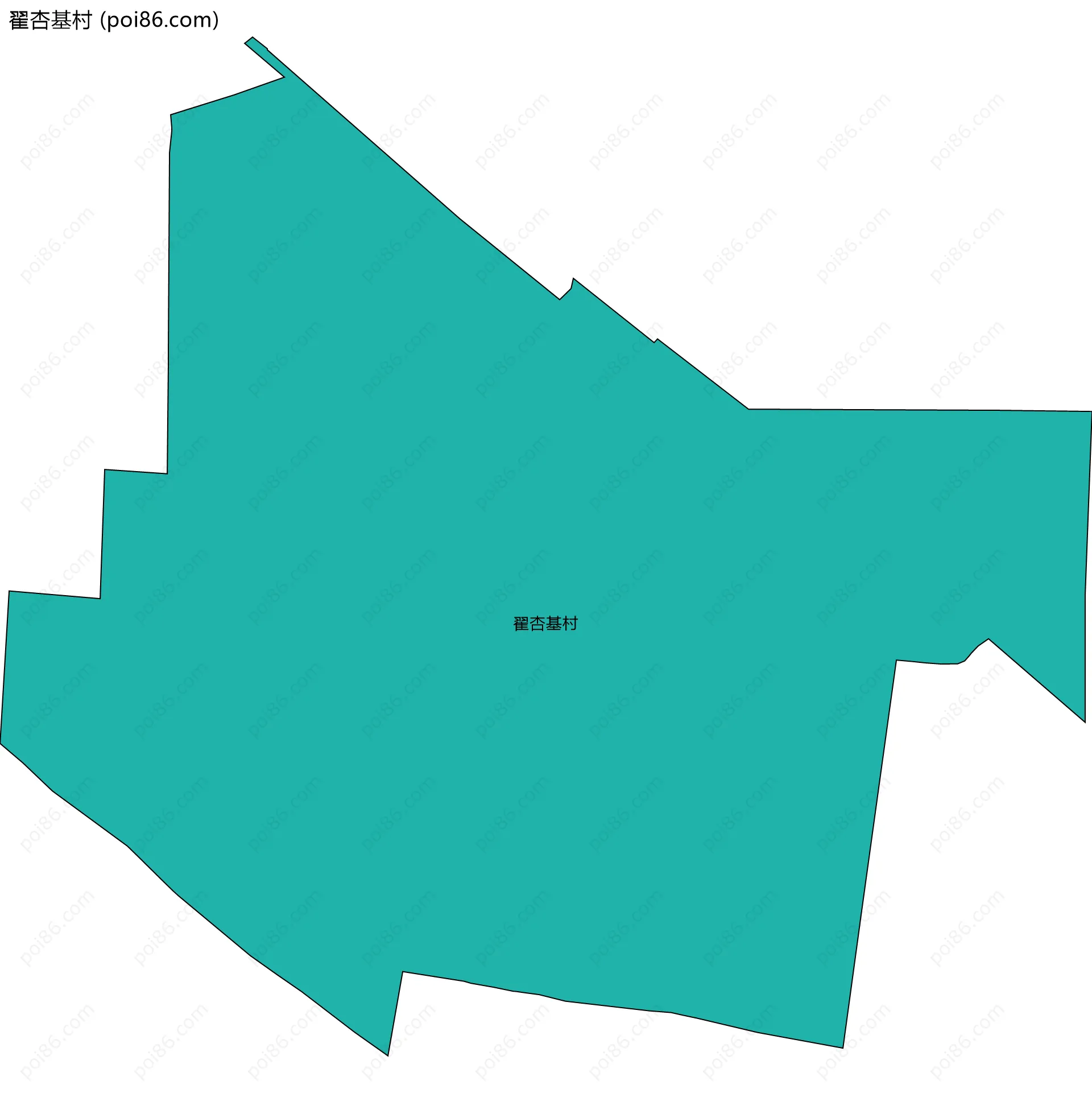 翟杏基村边界地图