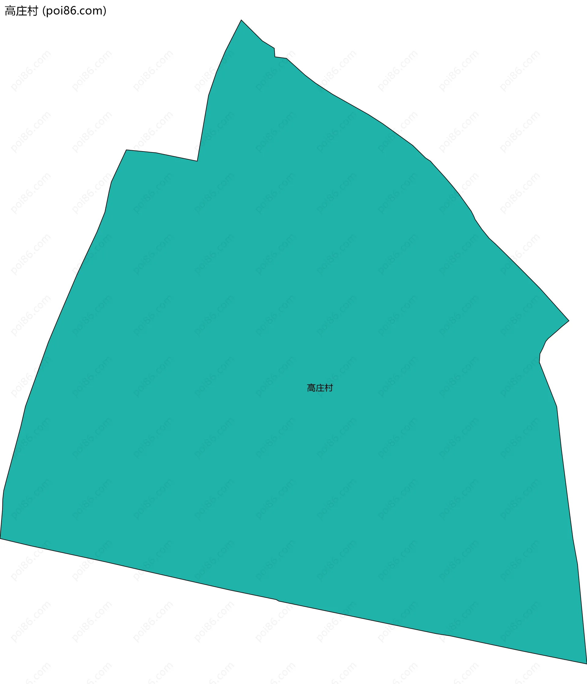 高庄村边界地图