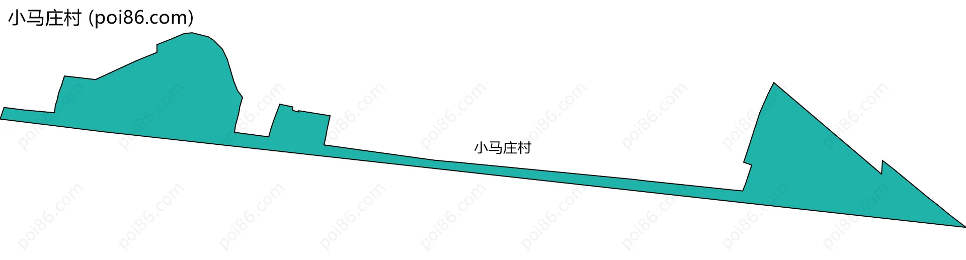 小马庄村边界地图