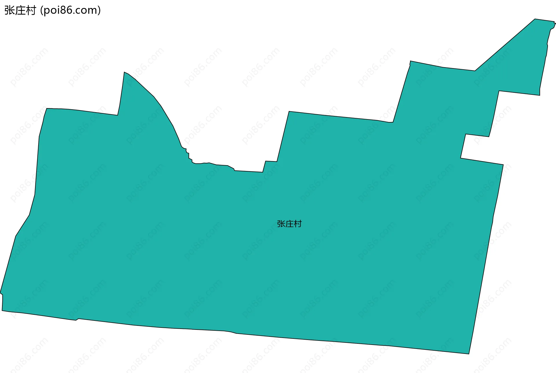 张庄村边界地图