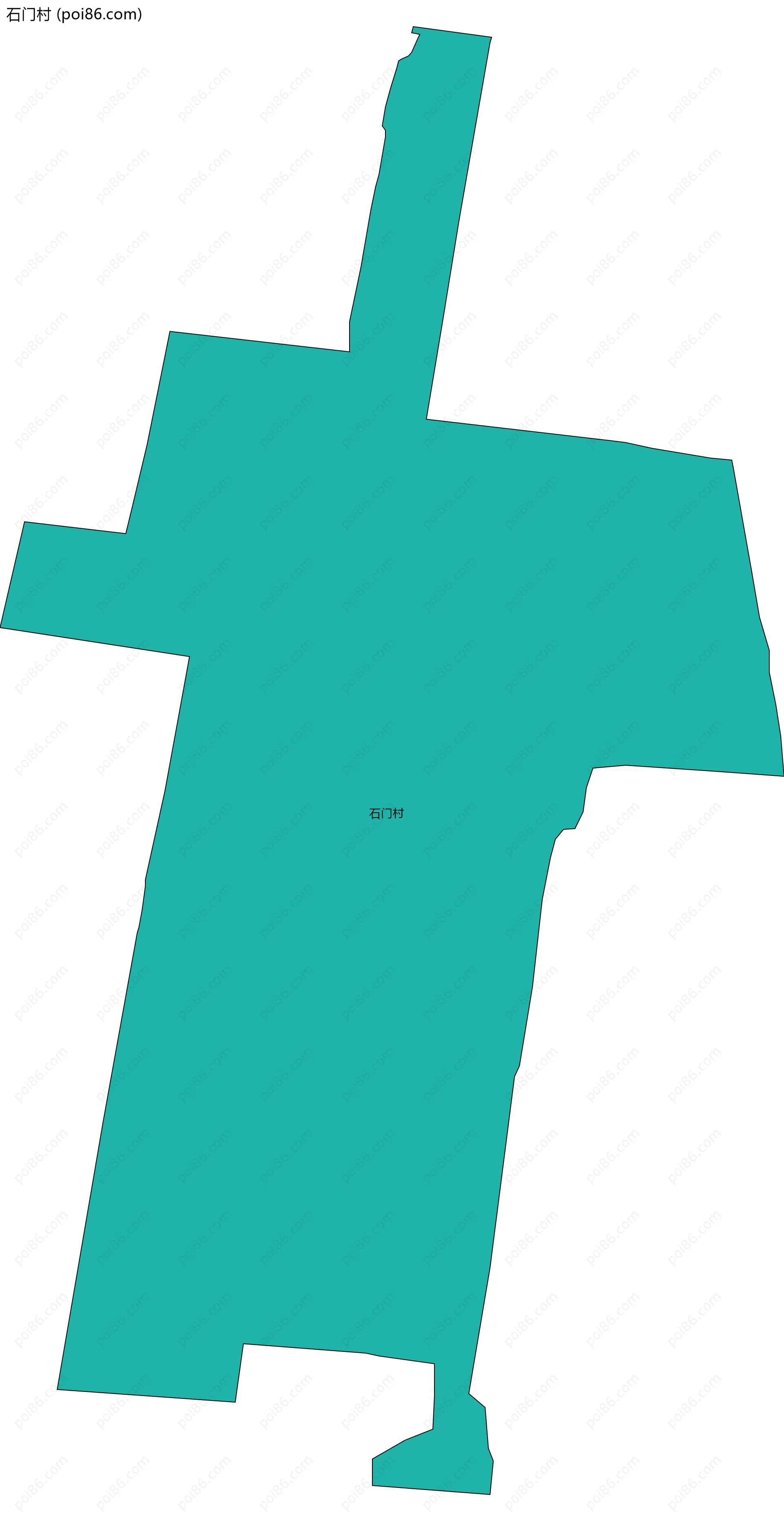 石门村边界地图