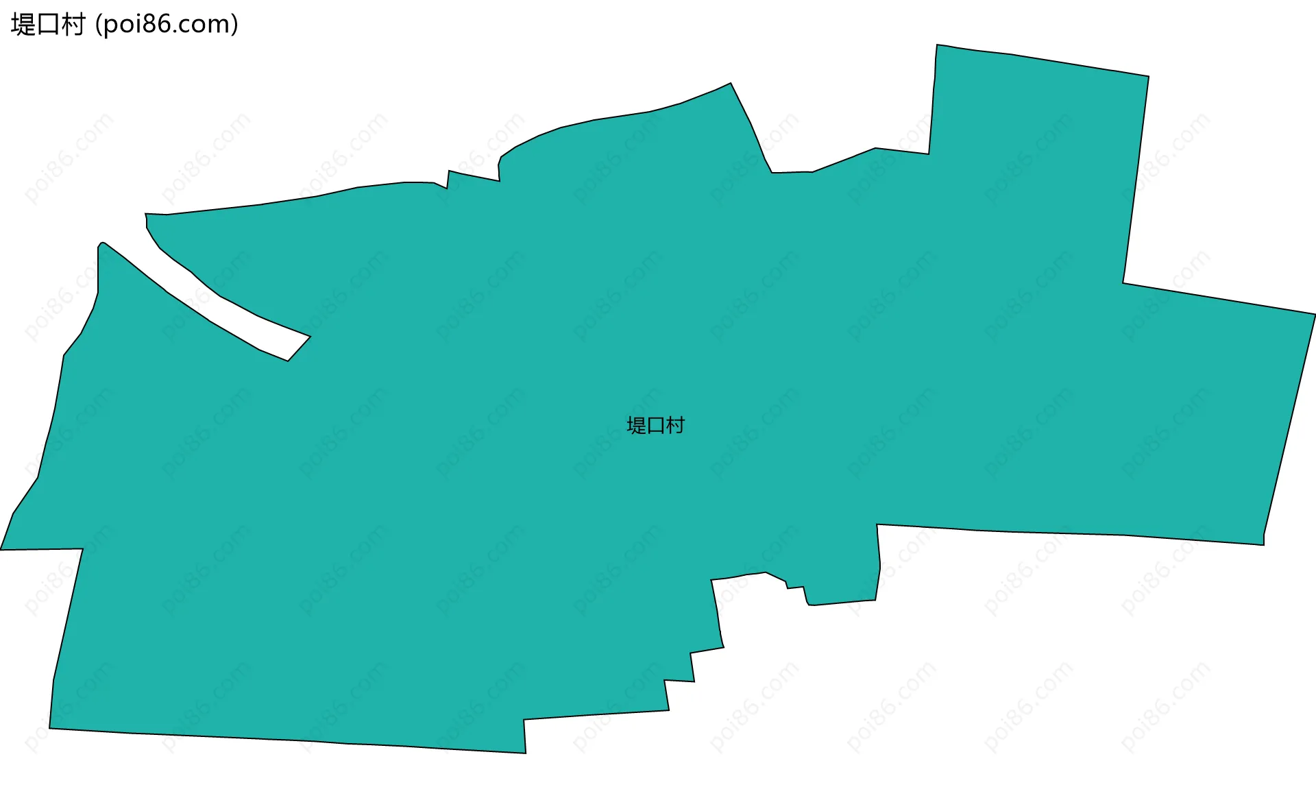 堤口村边界地图