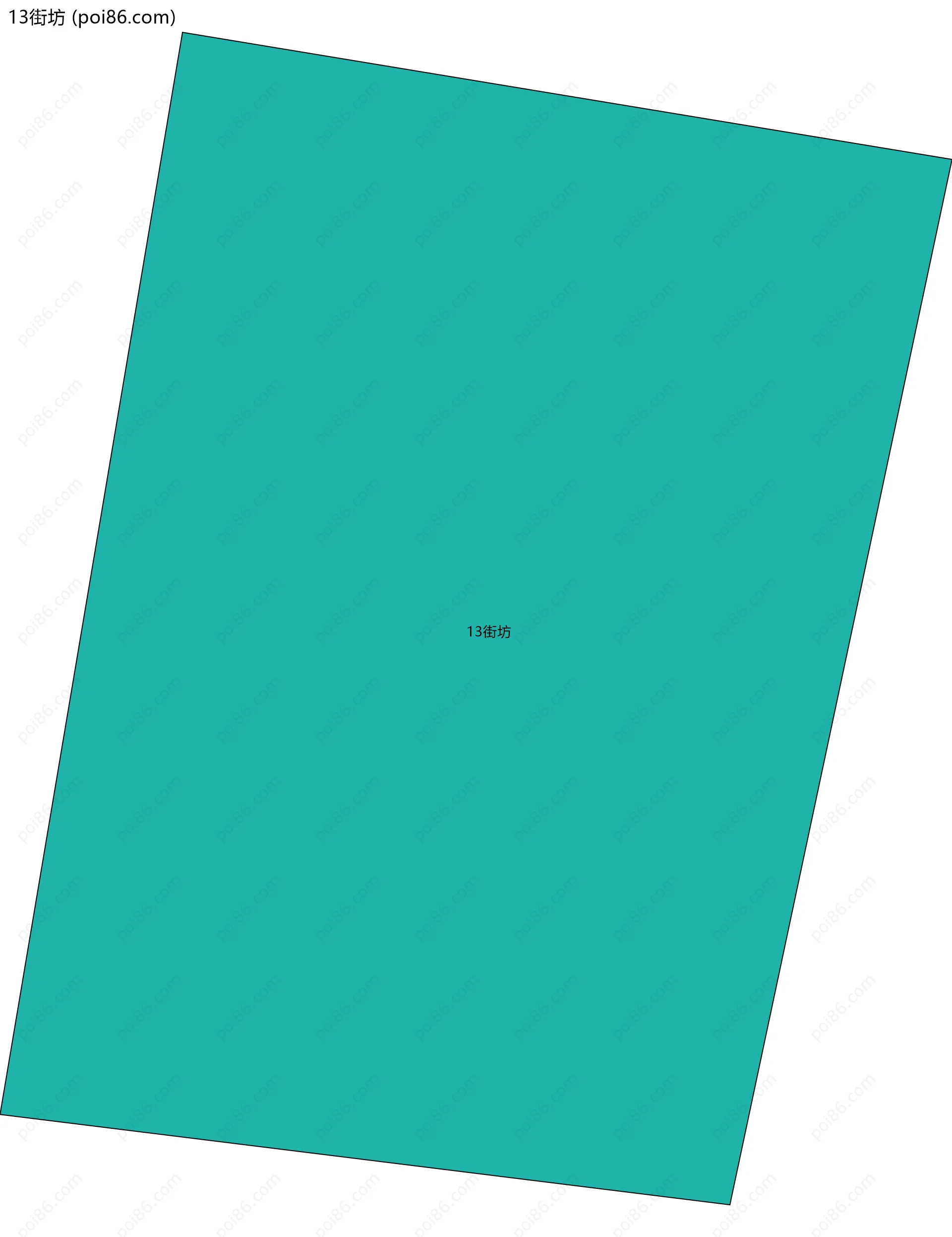 13街坊边界地图