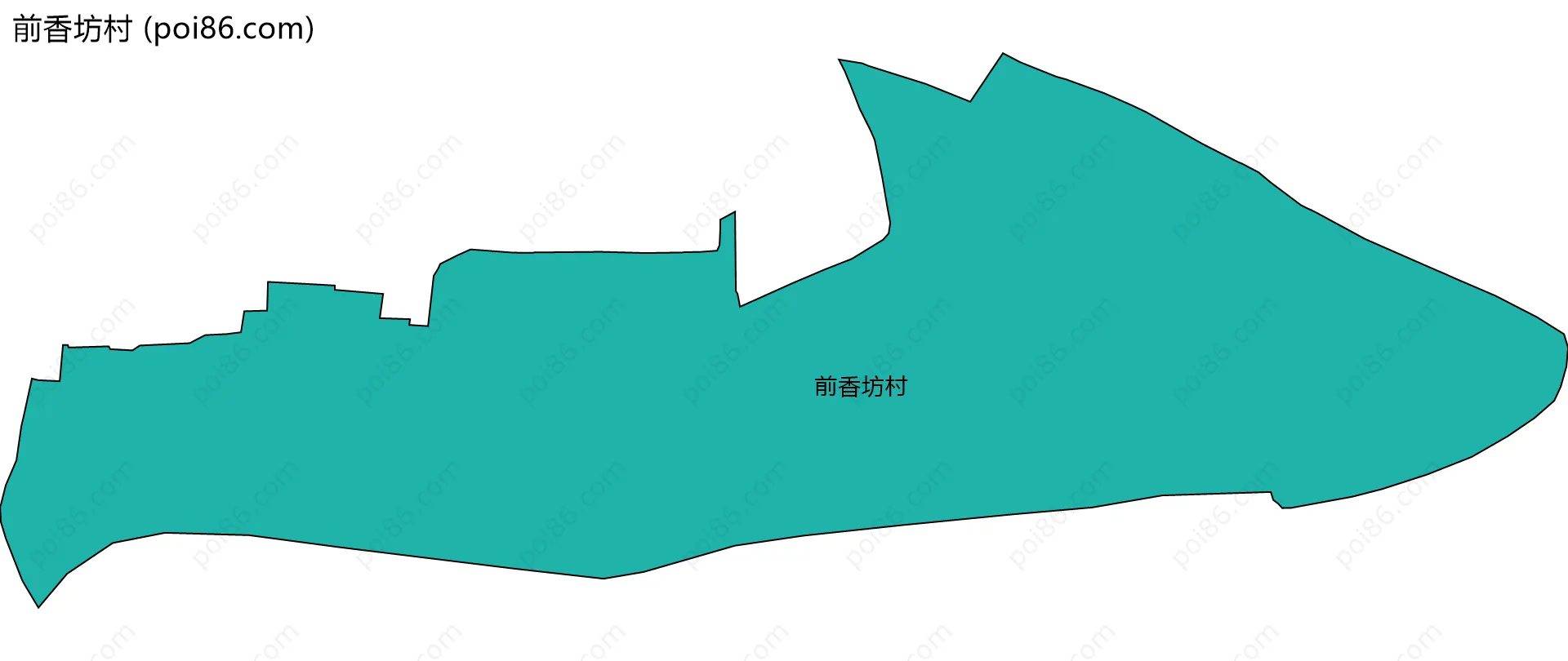 前香坊村边界地图