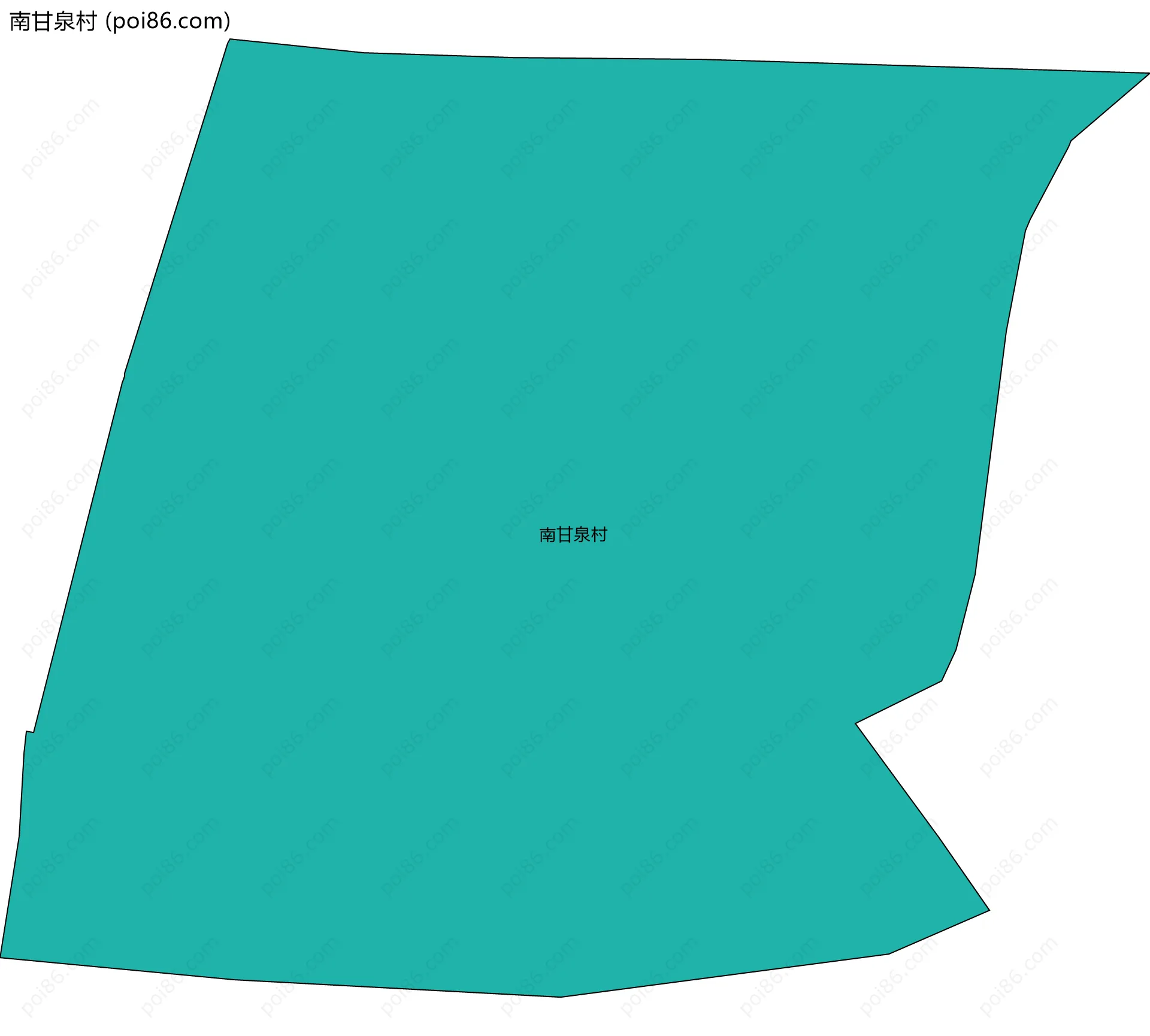 南甘泉村边界地图