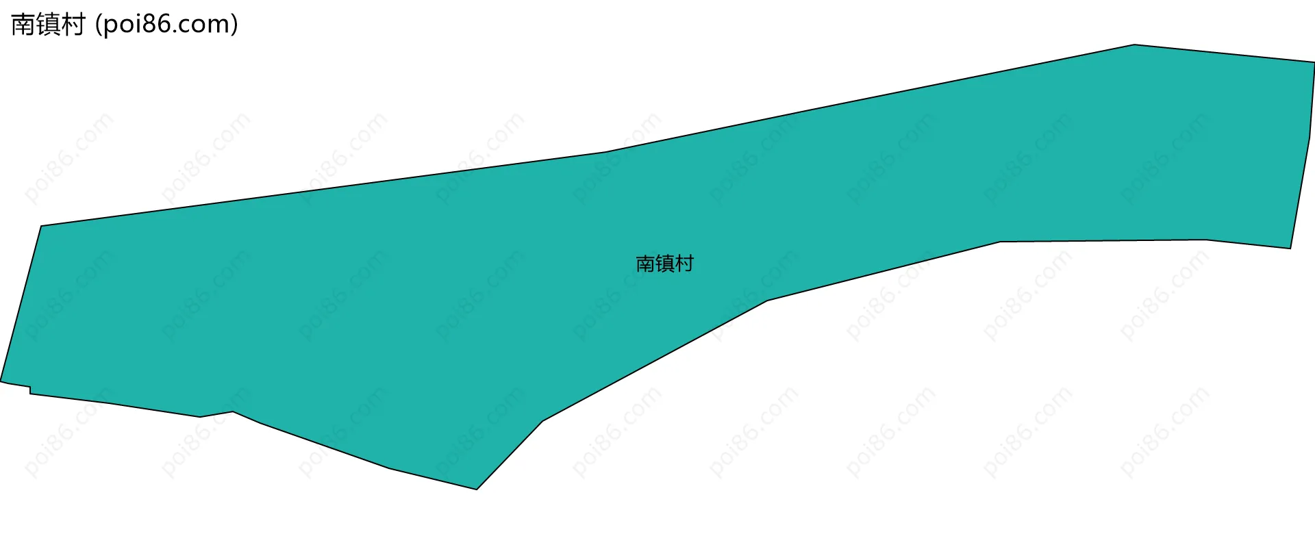 南镇村边界地图