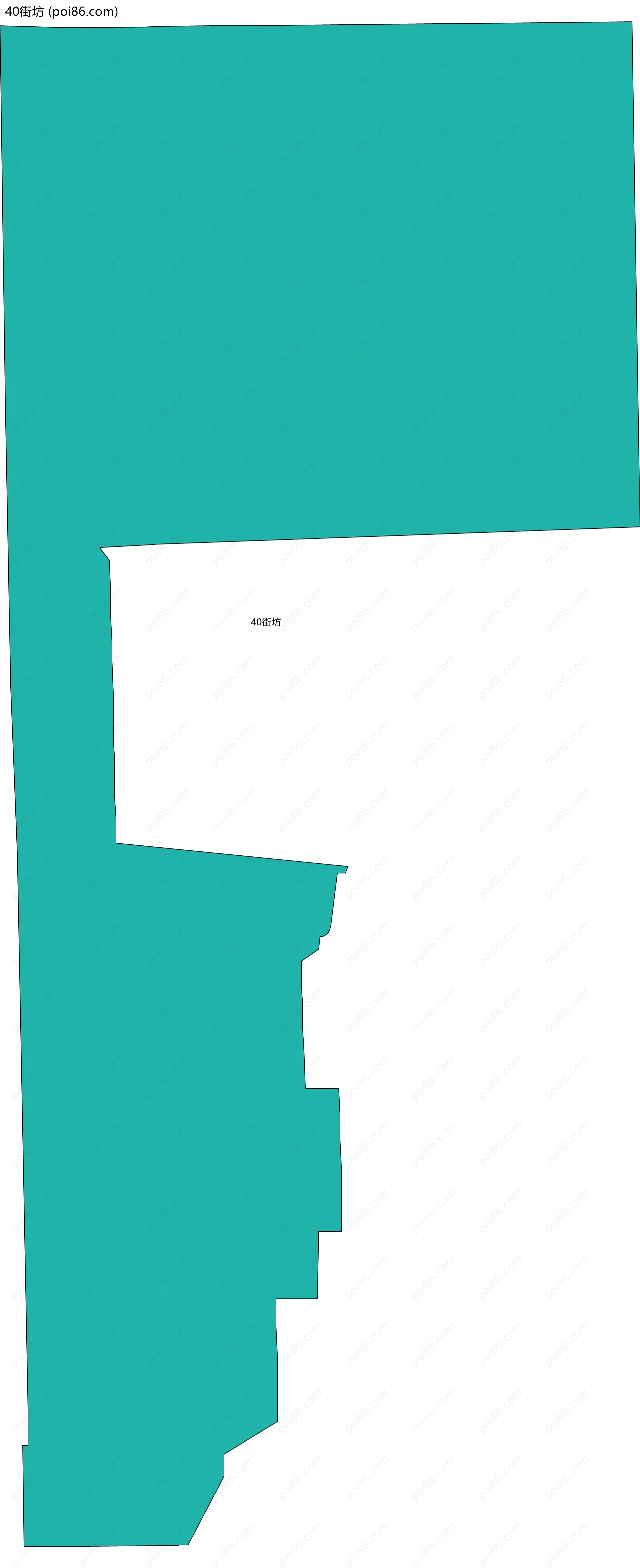 40街坊边界地图