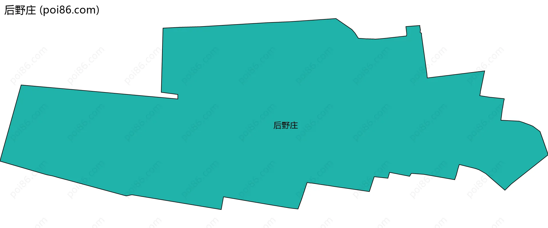 后野庄边界地图