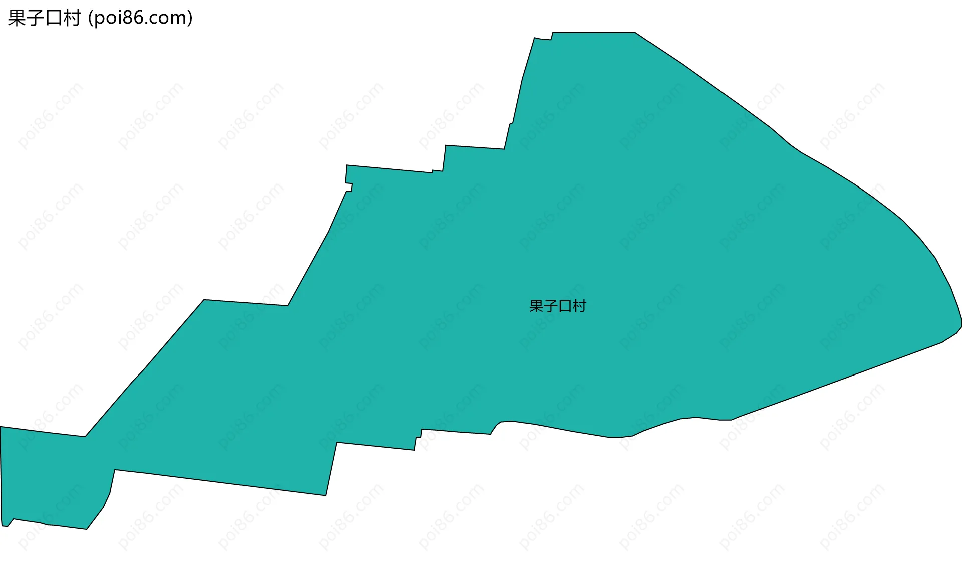 果子口村边界地图