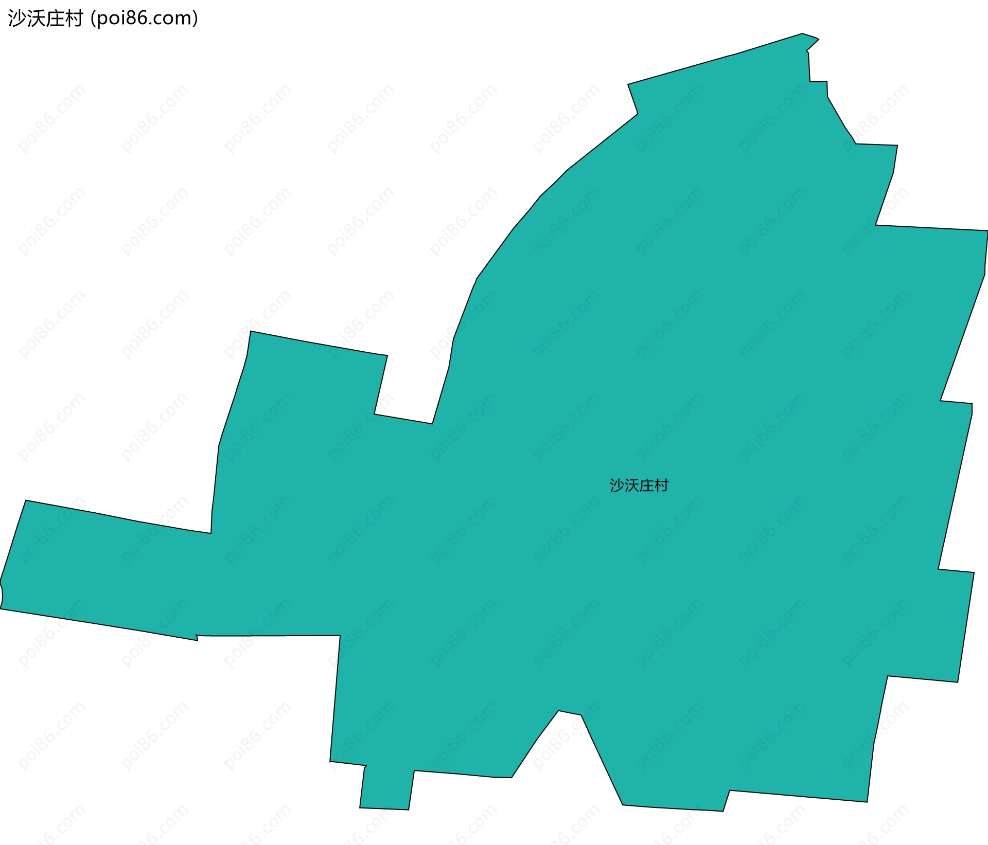 沙沃庄村边界地图