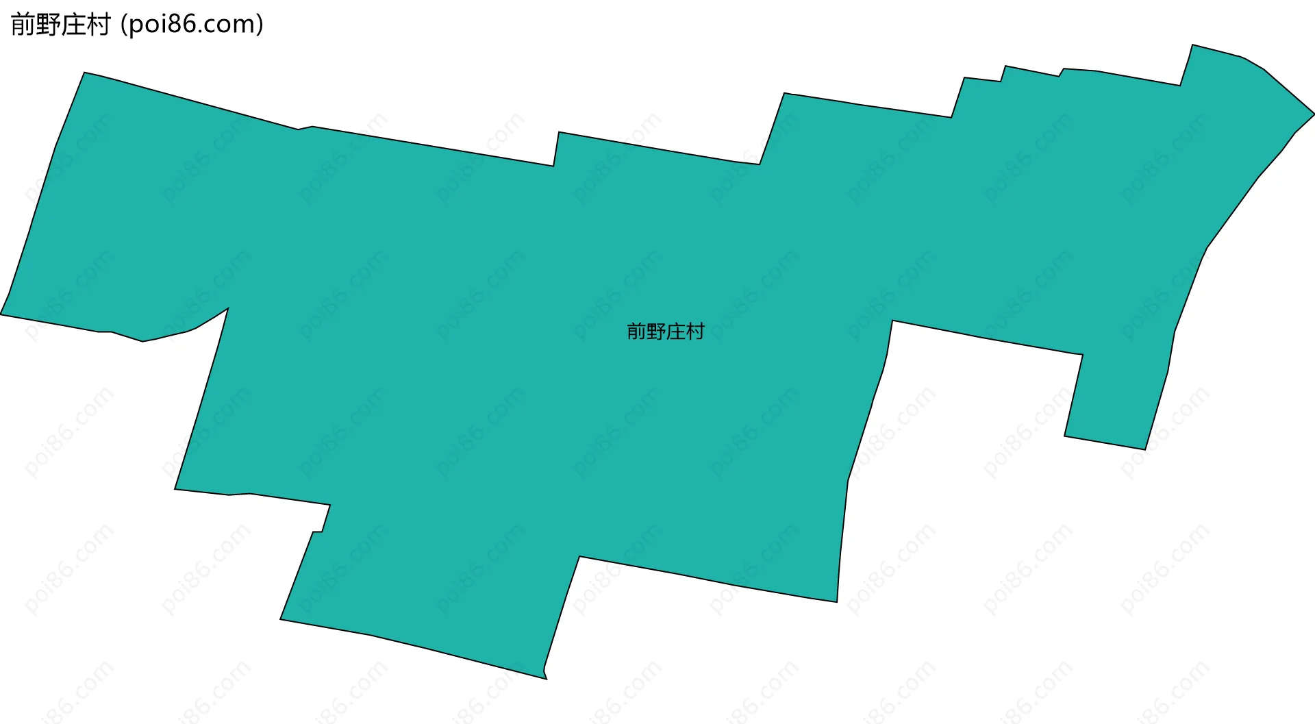 前野庄村边界地图