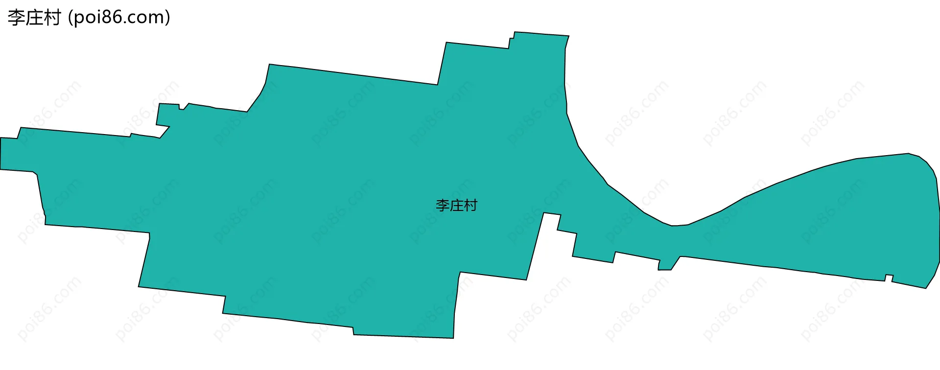 李庄村边界地图