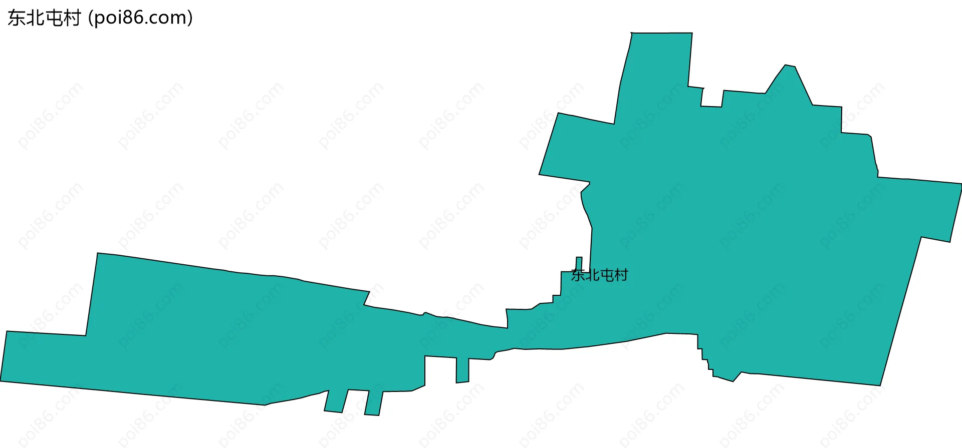 东北屯村边界地图
