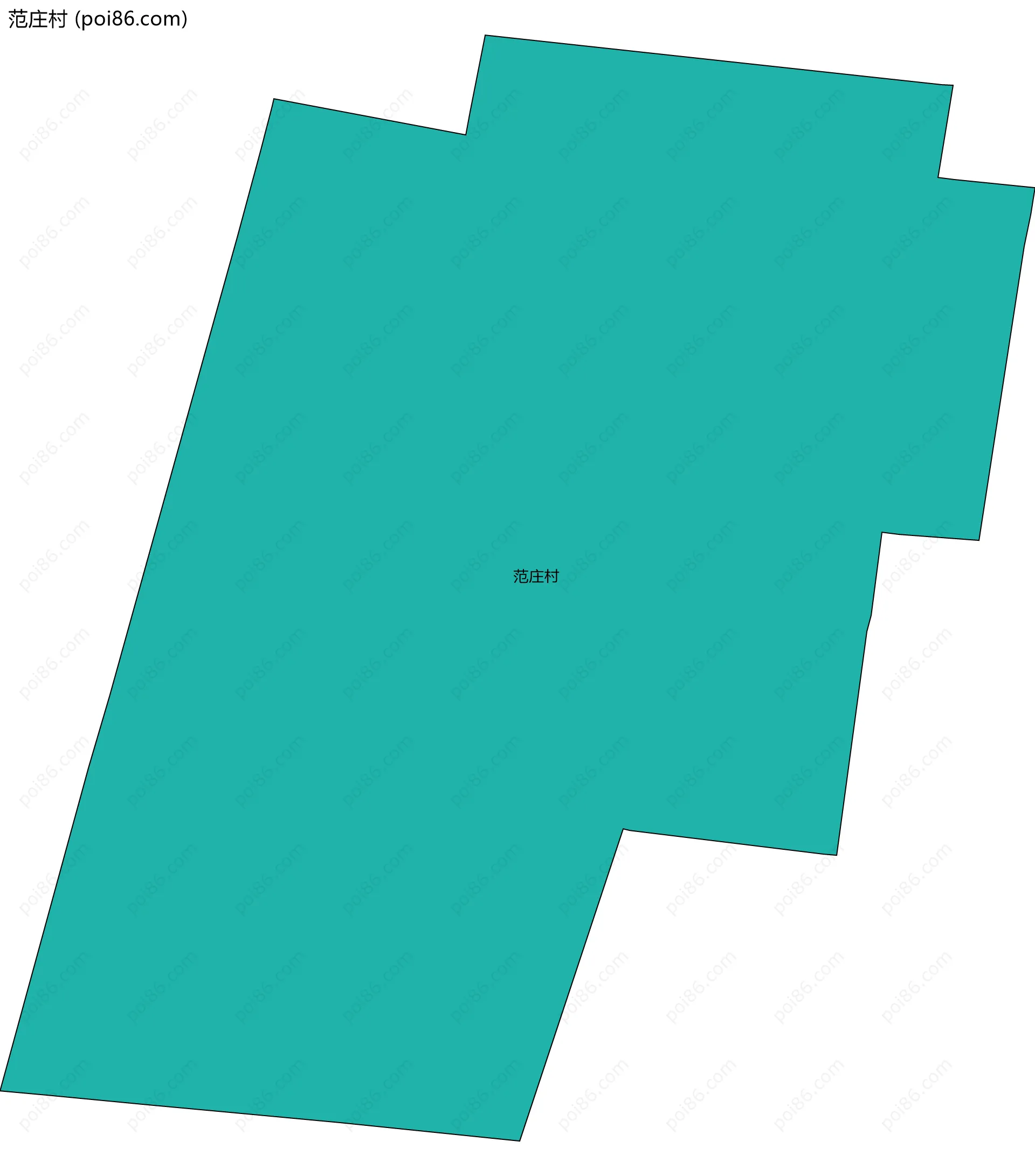 范庄村边界地图