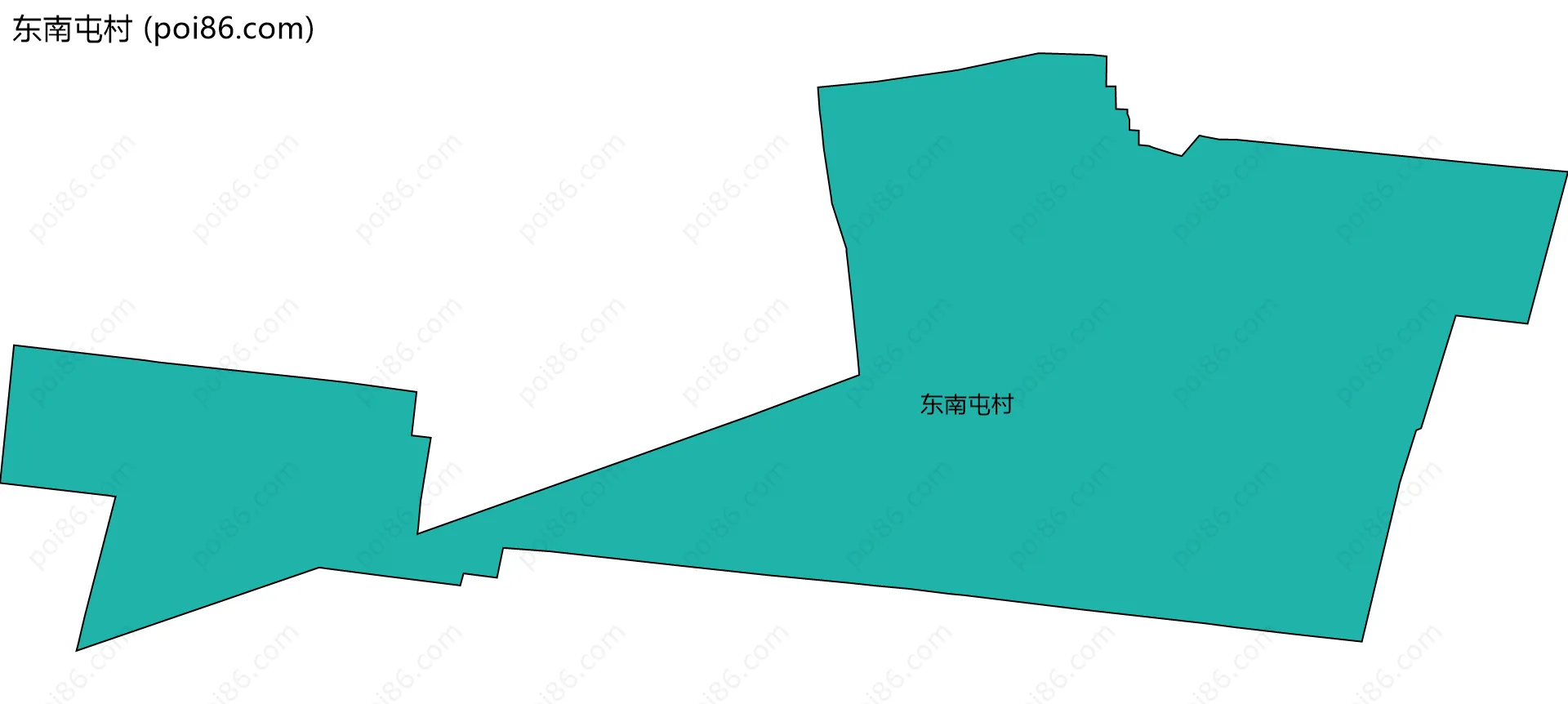 东南屯村边界地图