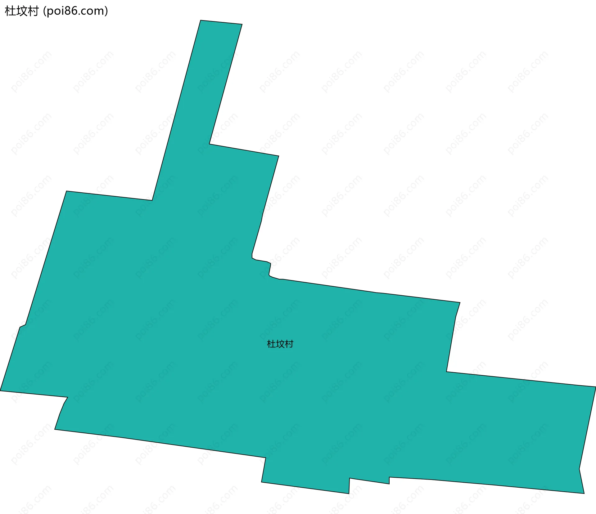 杜坟村边界地图
